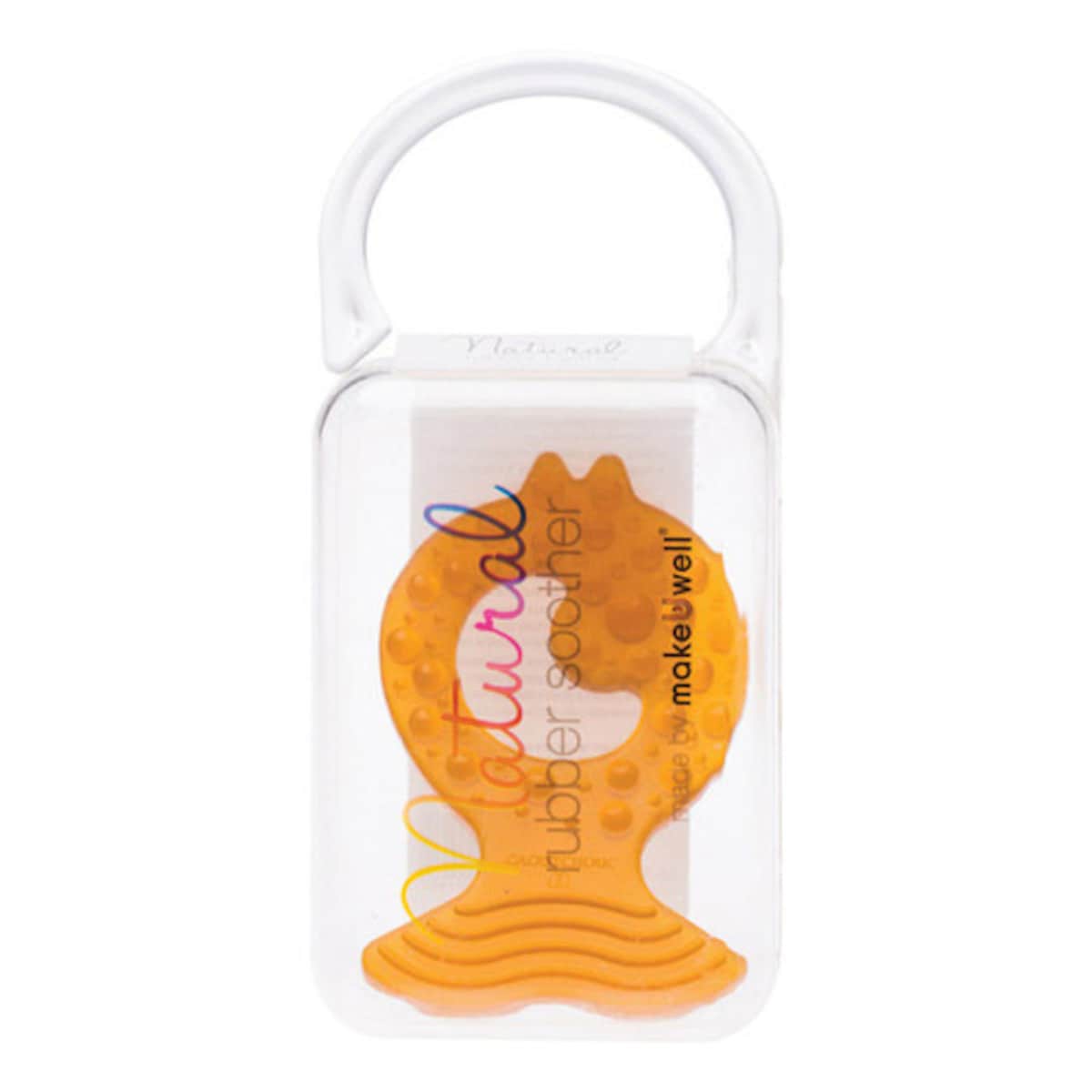 Natural Rubber Soothers Fish Teether for Baby 2 Pack