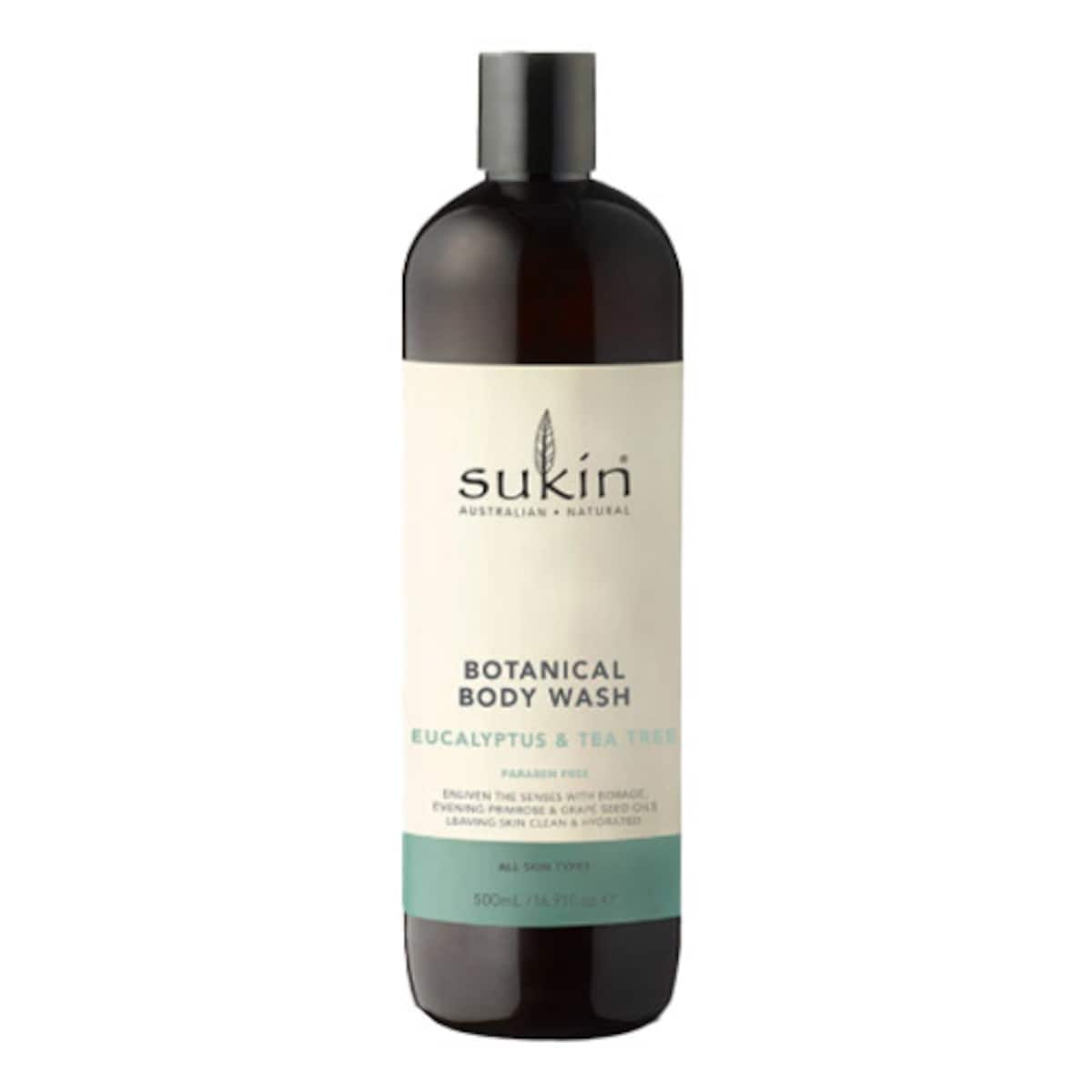 Sukin Botanical Body Wash Eucalyptus & Tea Tree 500ml