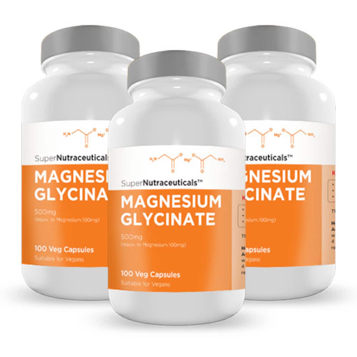 SuperNutraceuticals Magnesium Glycinate 500mg Capsules 300 {Compounded}