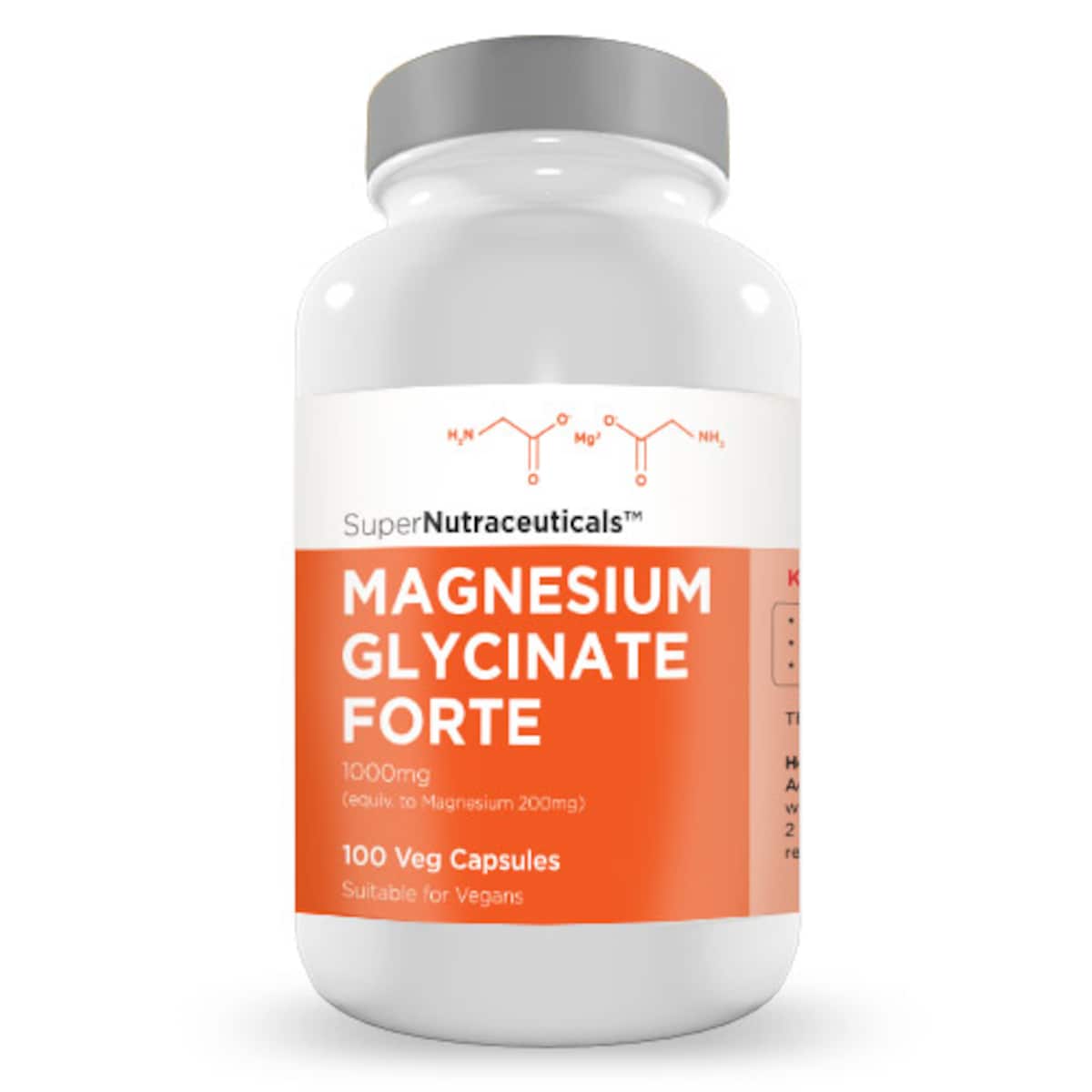 SuperNutraceuticals Magnesium Glycinate 1000mg Capsules 100 {Compounded}