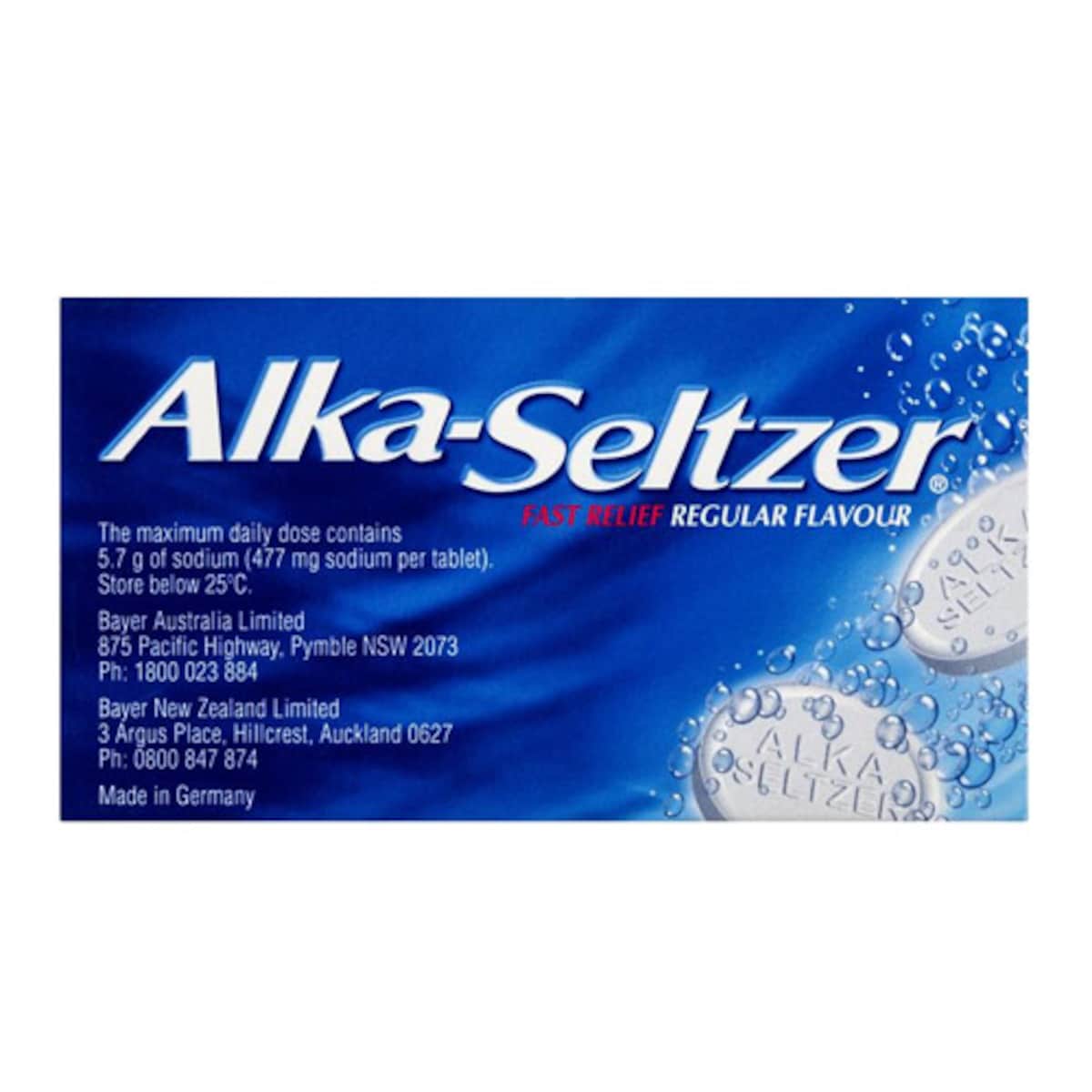 Alka Seltzer Regular 20 Effervescent Tablets