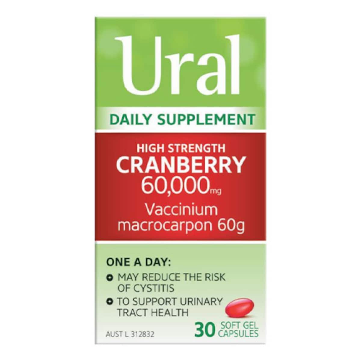 Ural High Strength Cranberry 60000mg 30 Capsules