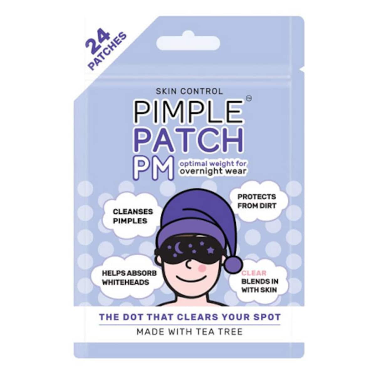 Skin Control Pimple Patches PM Nighttime 24 Pack