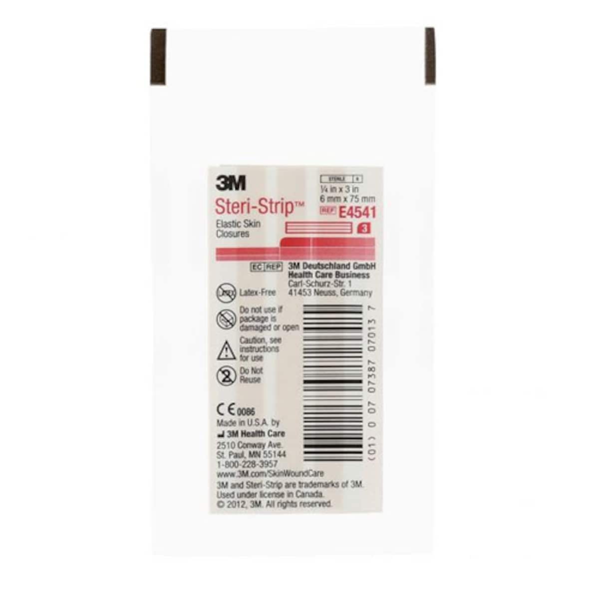 Nexcare SteriStrip 6mm x 75mm 3 Strips per Single Pack