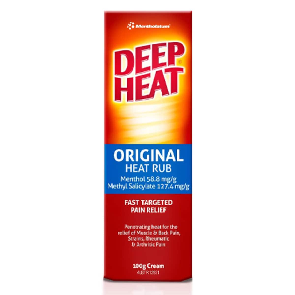Deep Heat Original Pain Relief Heat Rub Cream 100g