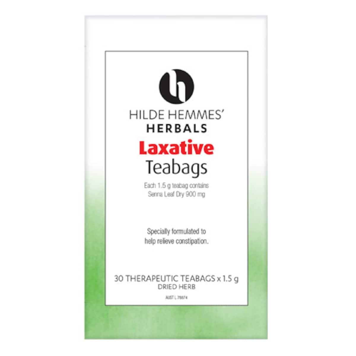 Hilde Hemmes Herbals Laxative Tea Bags 30 Pack
