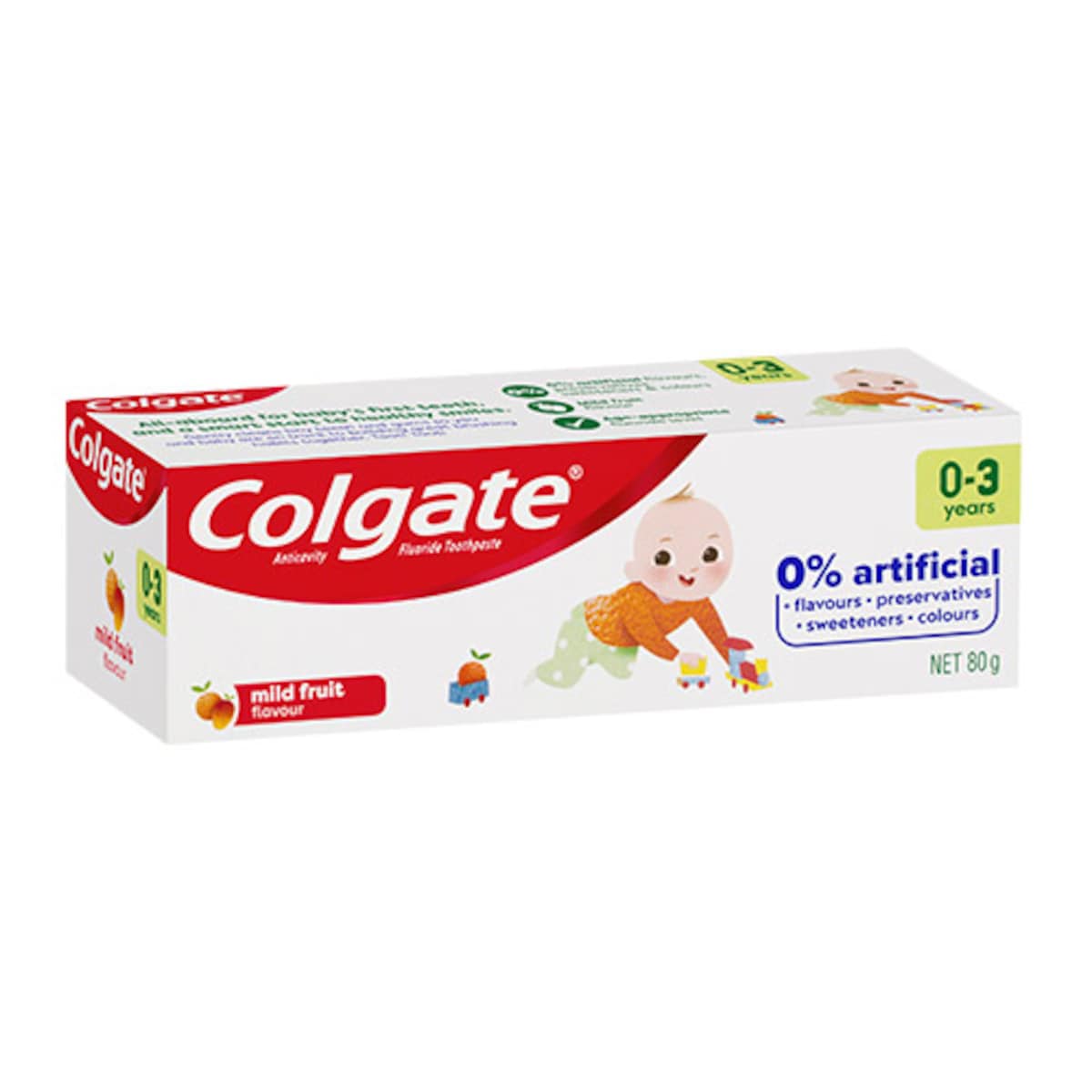 Colgate Kids Anticavity Toothpaste 0-3 Yrs Mild Fruit 80g