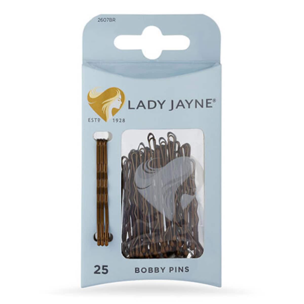 Lady Jayne Bobby Pins Brown 4.5Cm 25 Pack