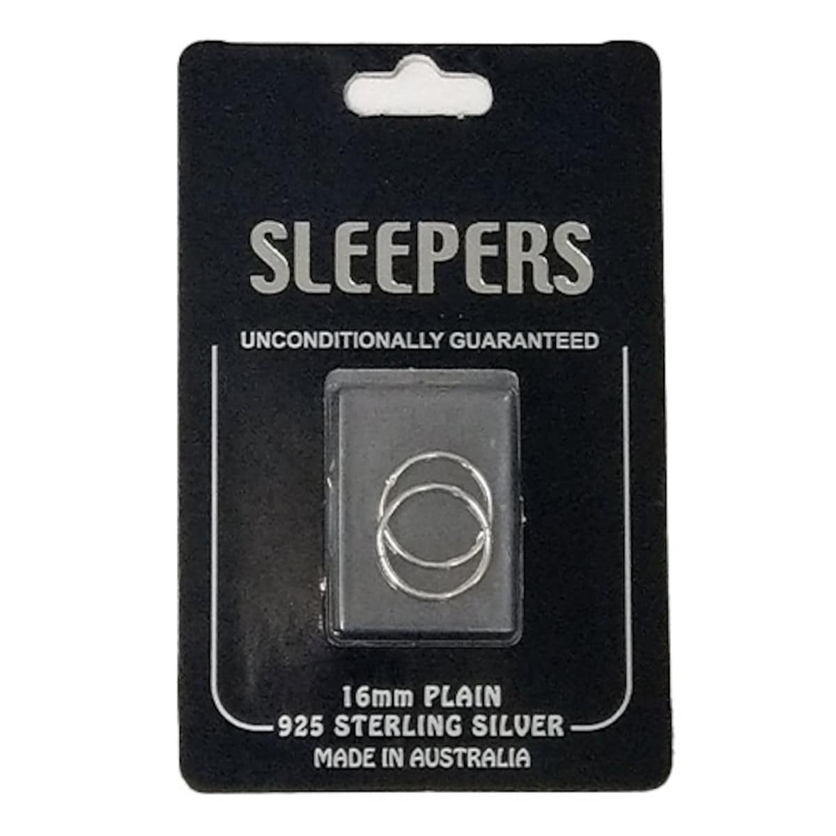 Studex Plain Large 16mm Sleeper Earring Silver 1 Pair