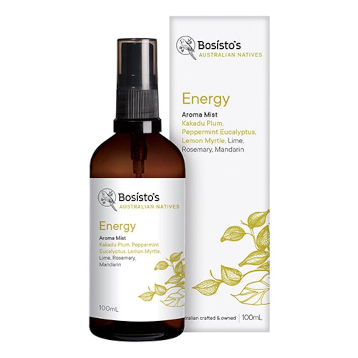 Bosisto's Natives Energy Aroma Mist 100ml