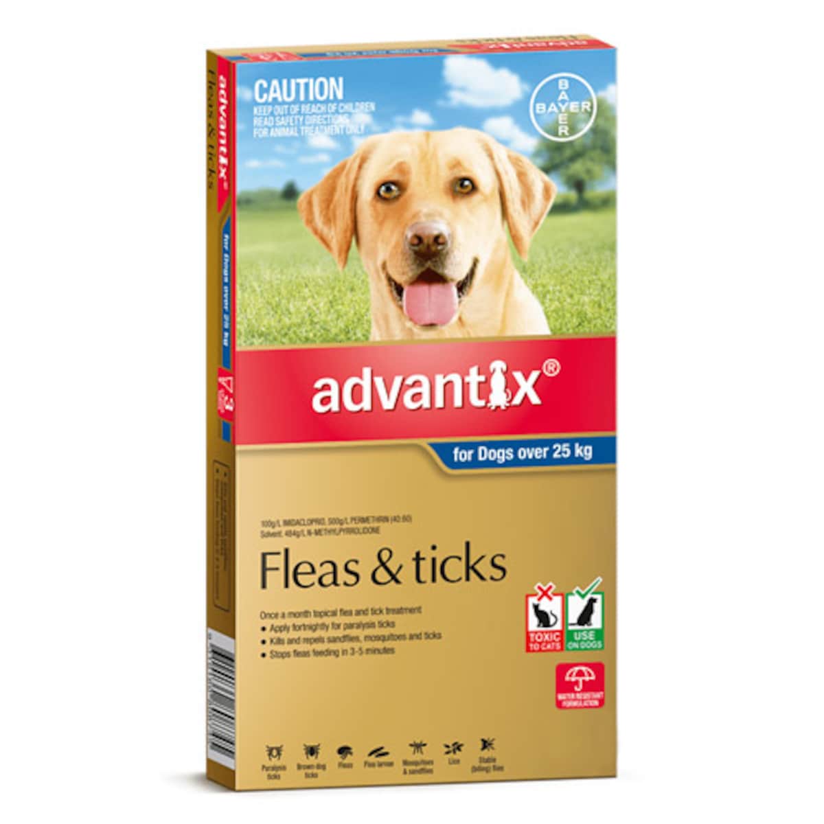 Advantix Dogs over 25kg Xlarge Grey 3 Pack