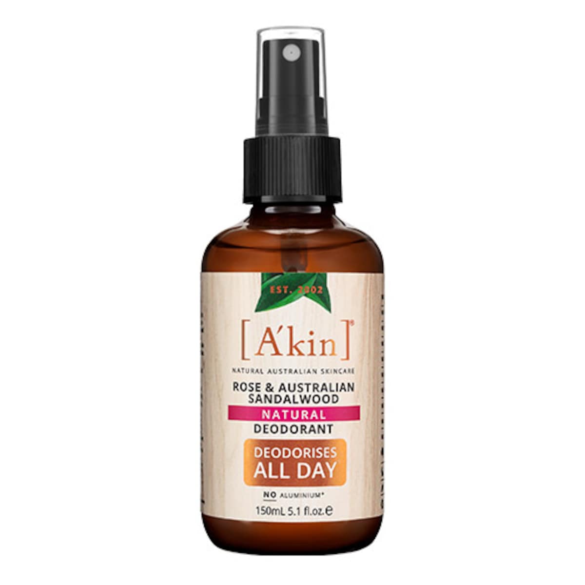 Akin Rose & Australian Sandalwood Deodorant Spray 150ml