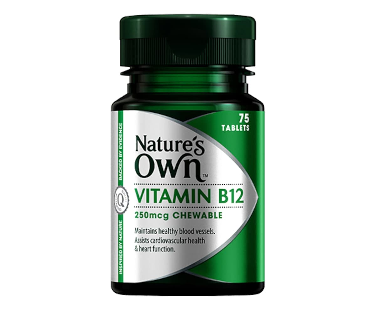 Nature's Own Vitamin B12 250Mcg, Chewable 75 Tablets