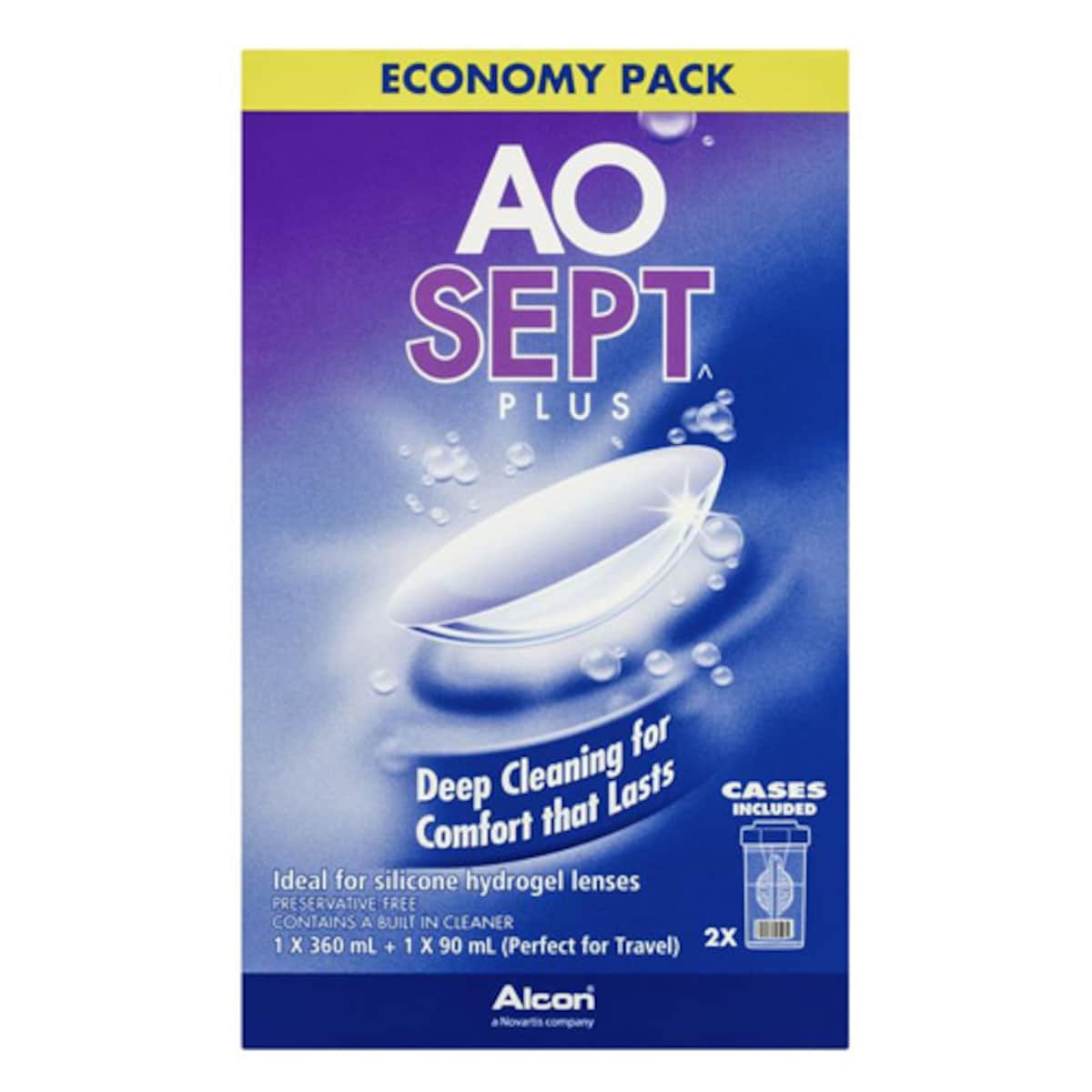 AoSept Plus Economy Pack 360ml + 90ml