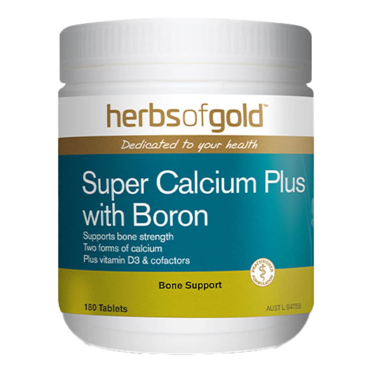 Herbs of Gold Super Calcium Plus with Boron 180 Tablets