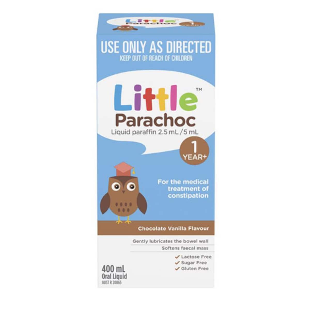 Little Parachoc Liquid Paraffin Chocolate Vanilla 400ml