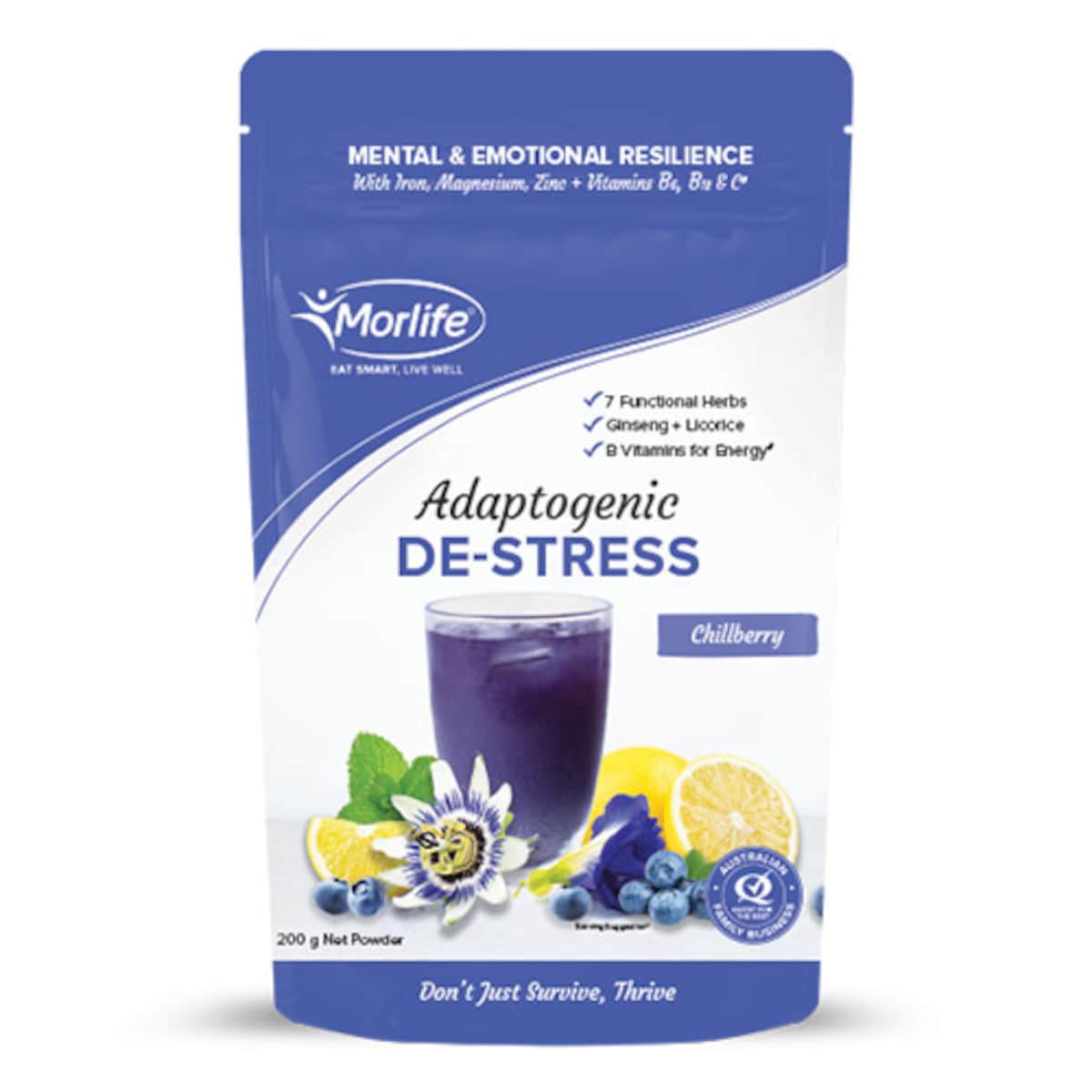 Morlife Adaptogenic De-Stress Powder 200g