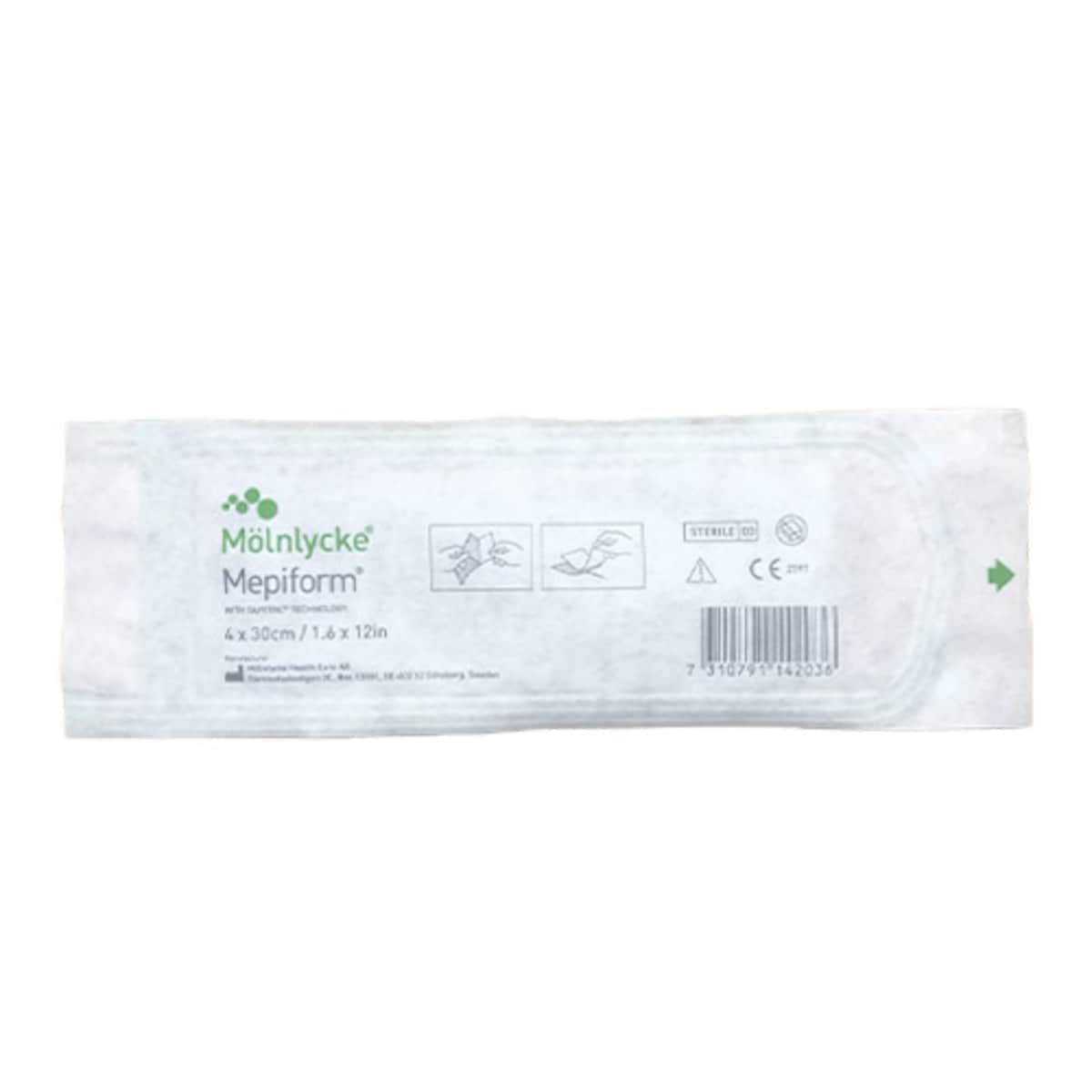 Mepiform Wound Dressing 293100 4cm x 30cm Single