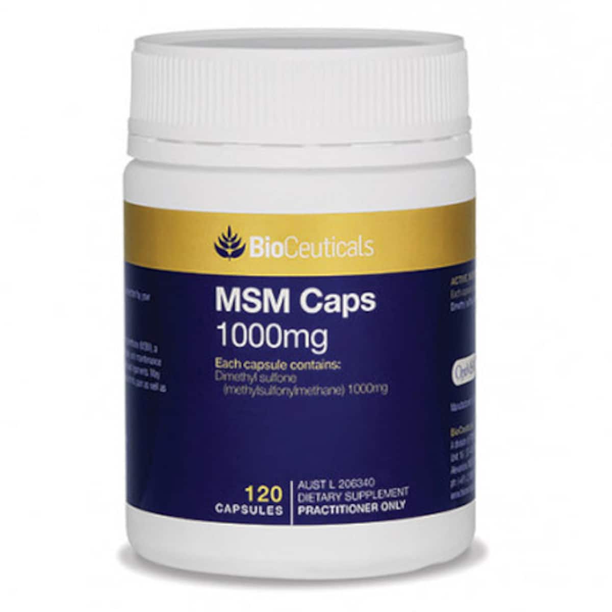 Bioceuticals MSM Caps 1000mg 120 Capsules