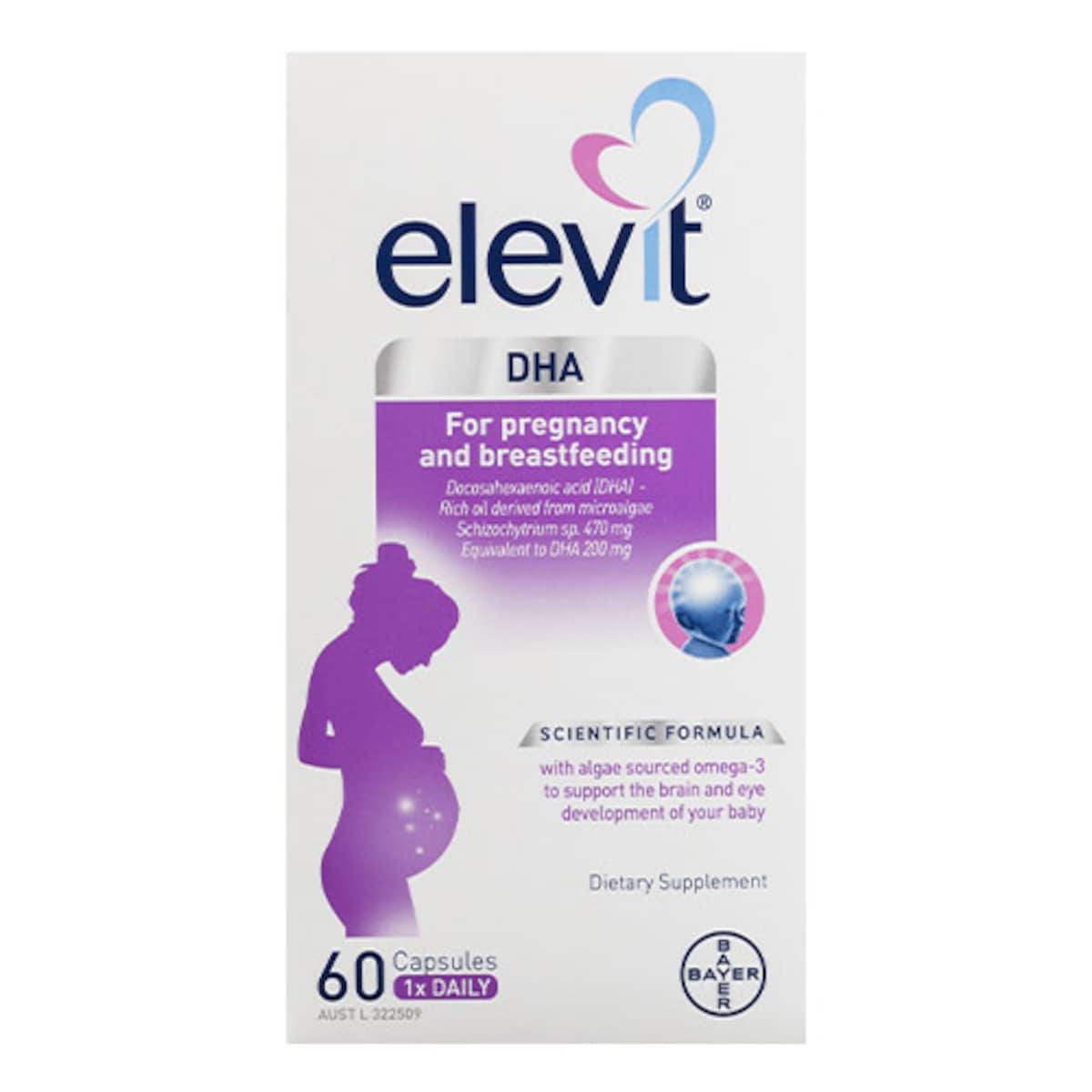 Elevit DHA for Breastfeeding & Pregnancy 60 Capsules