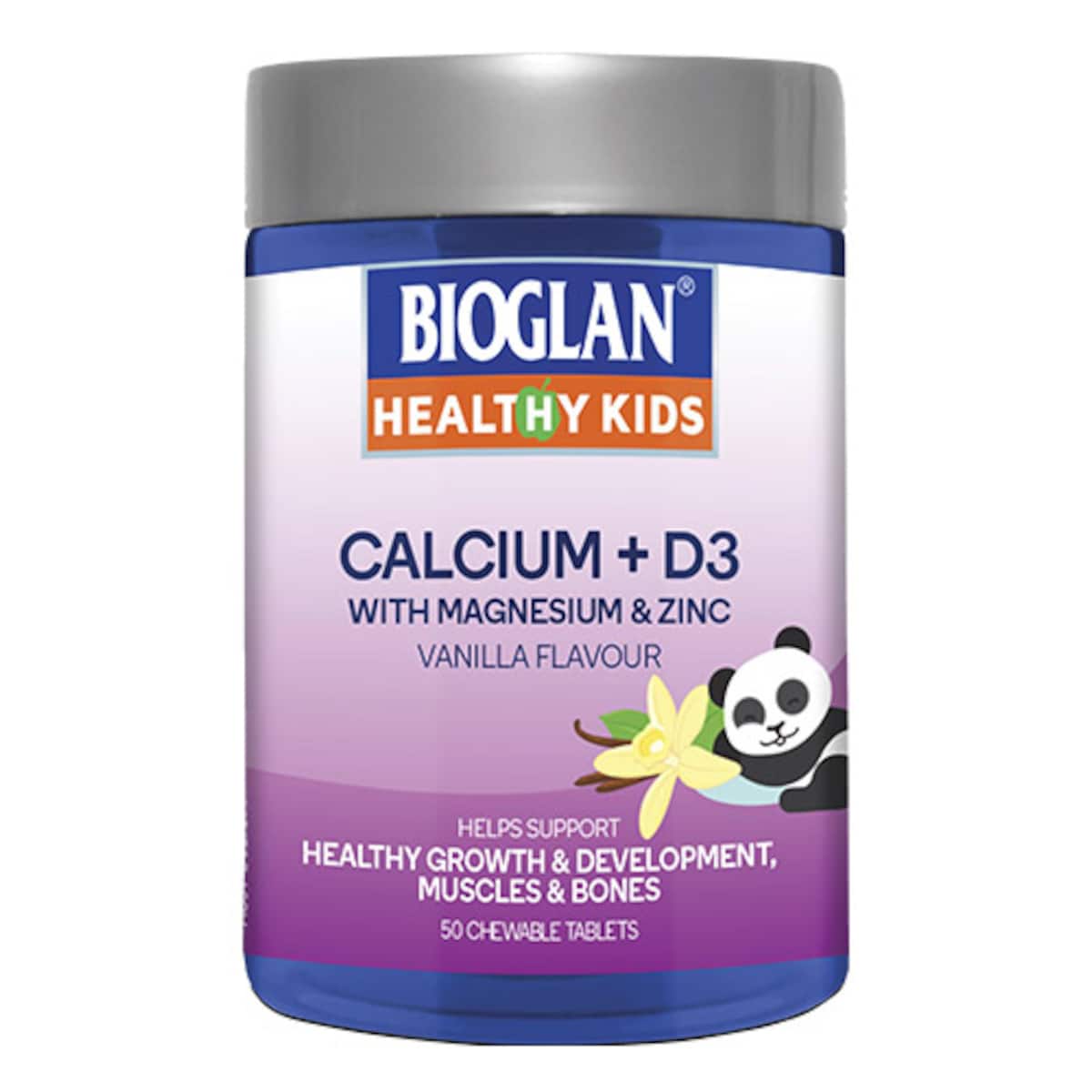 Bioglan Healthy Kids Calcium + D3 50 Chewable Tablets
