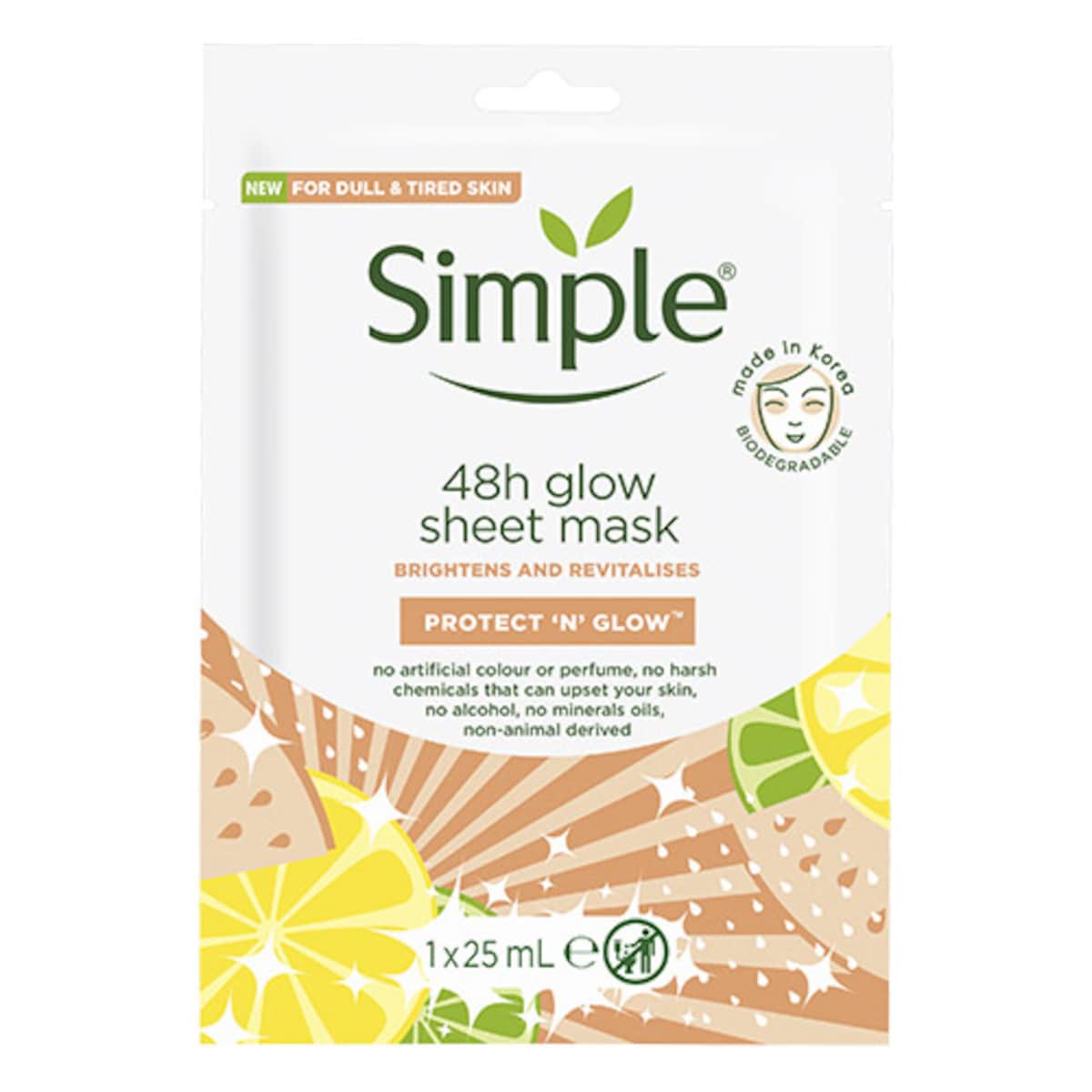 Simple 48h Glow Sheet Mask 25ml