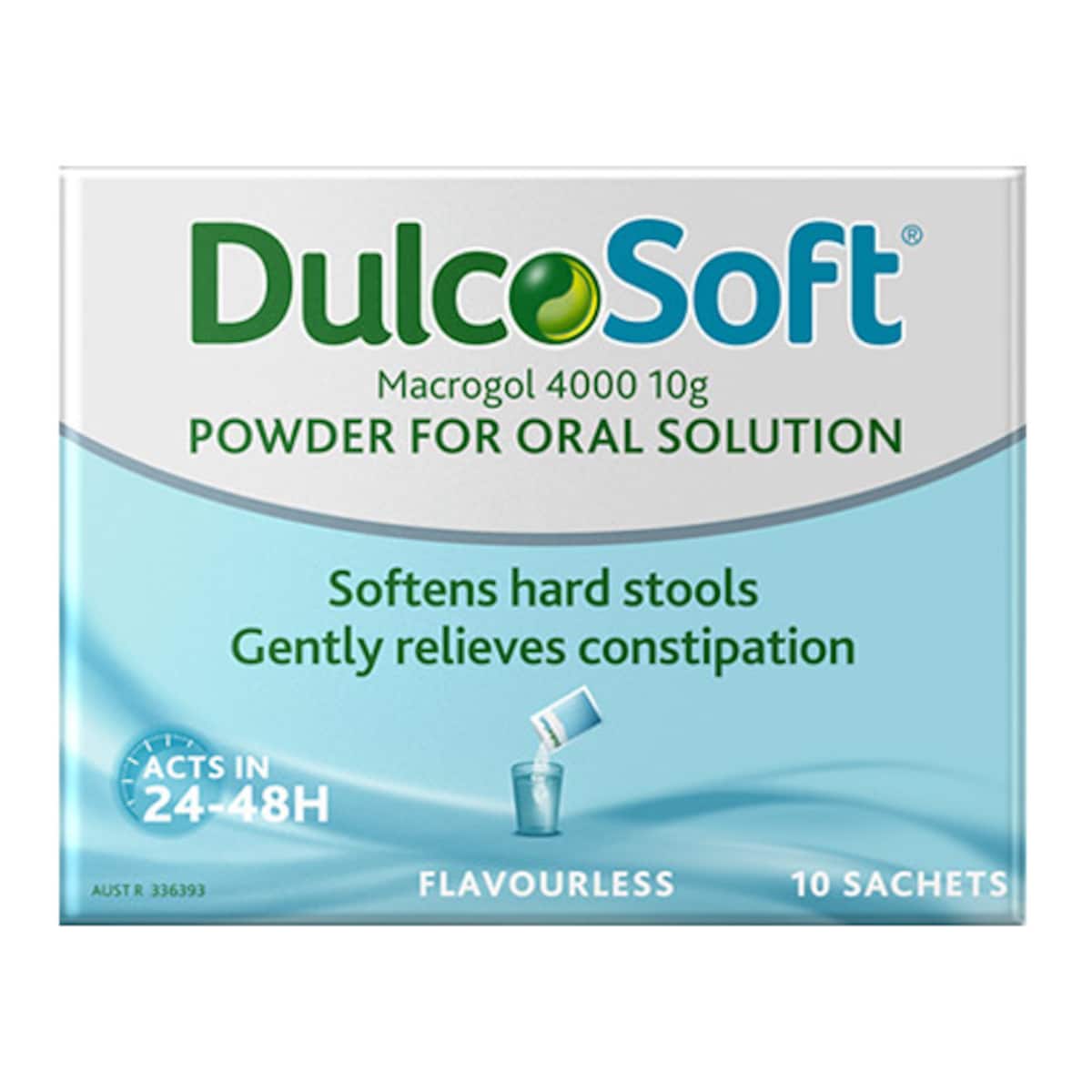 DulcoSoft Powder Gentle Constipation Relief 10 Flavourless Sachets