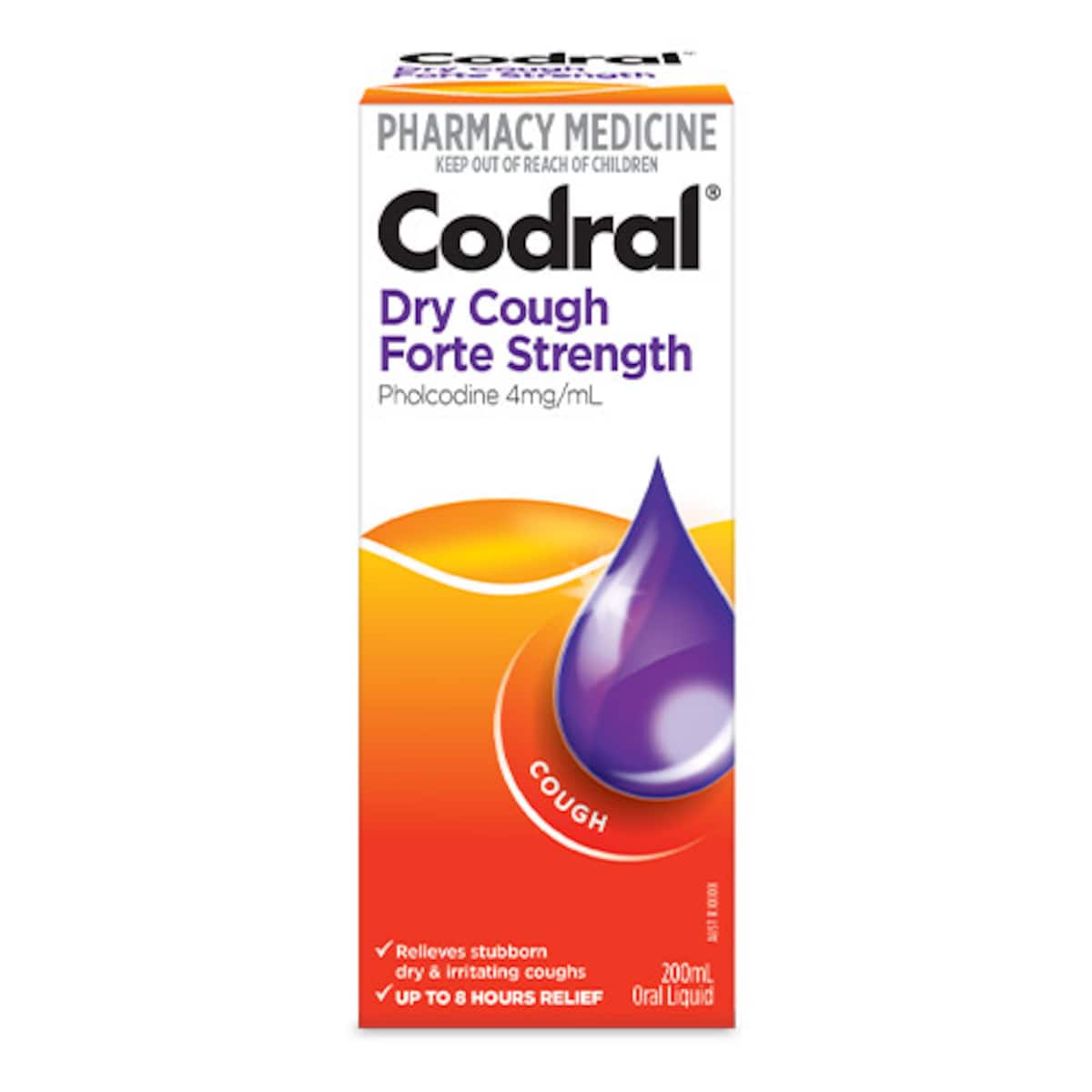 Codral Dry Cough Forte Strength Liquid 200ml