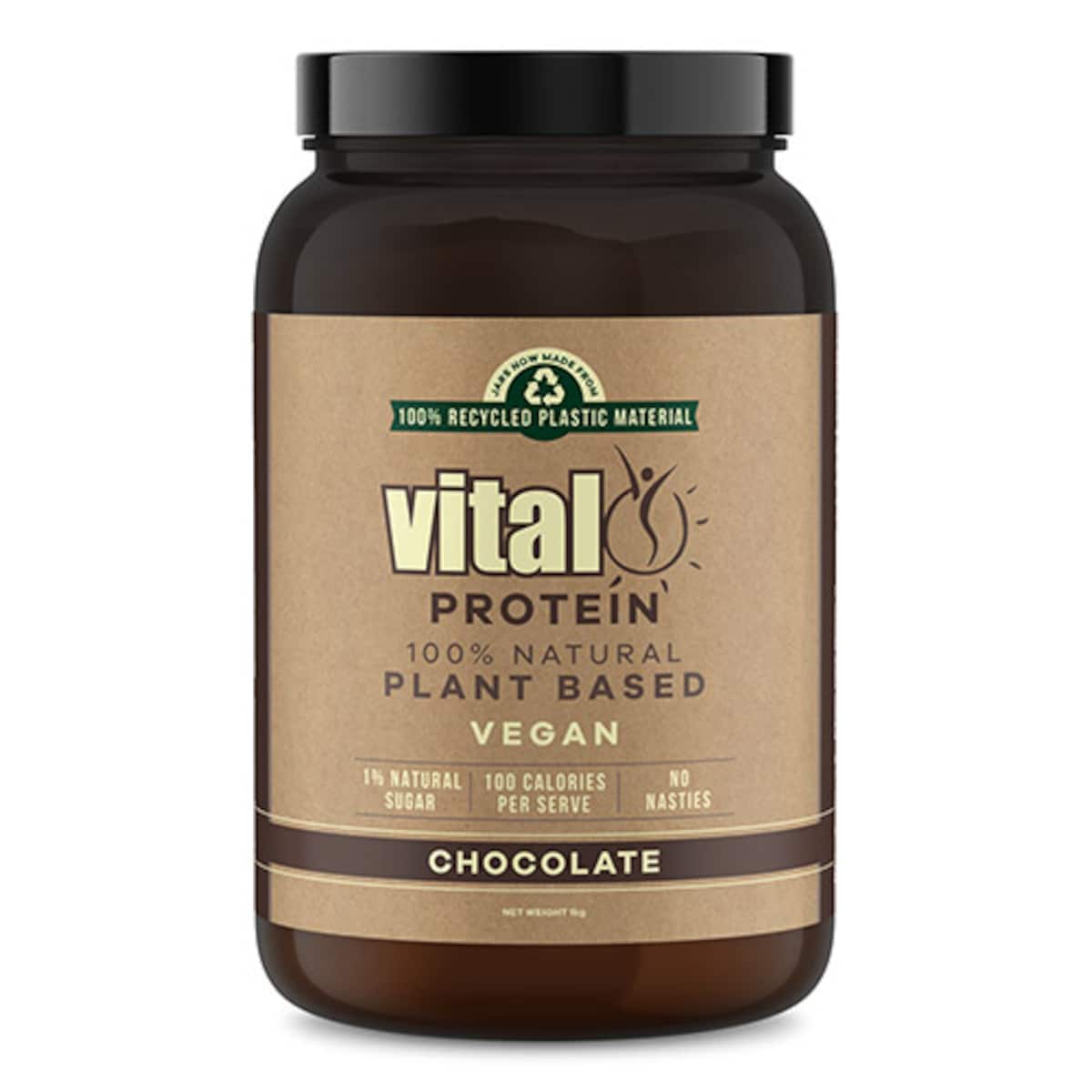 Vital Vegan Pea Protein Powder Chocolate 1kg