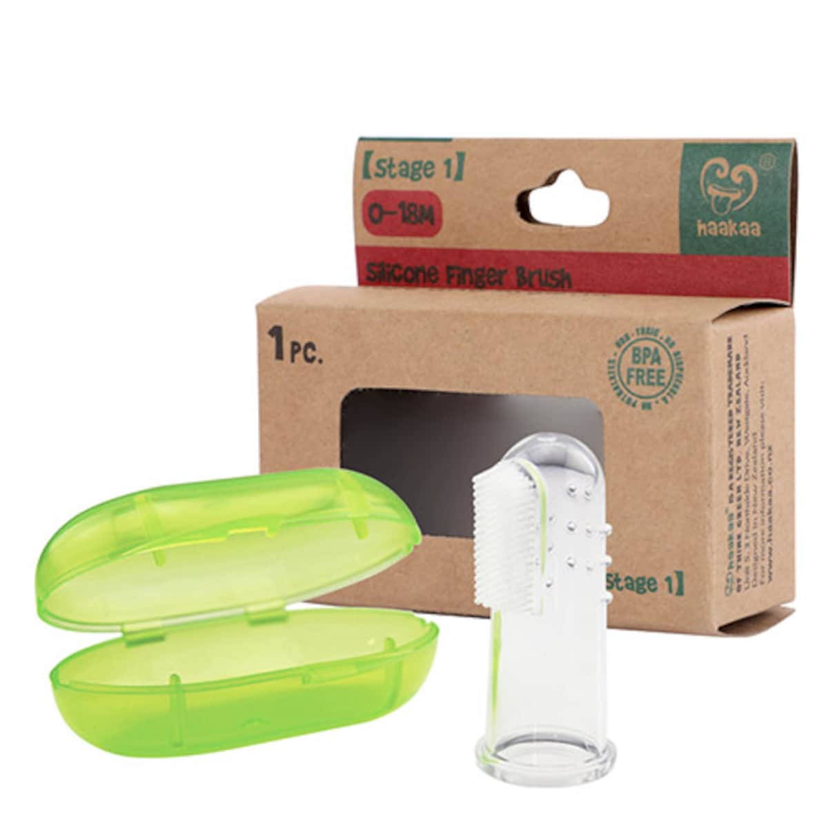 Haakaa Silicone Baby Finger Brush 1 Pack