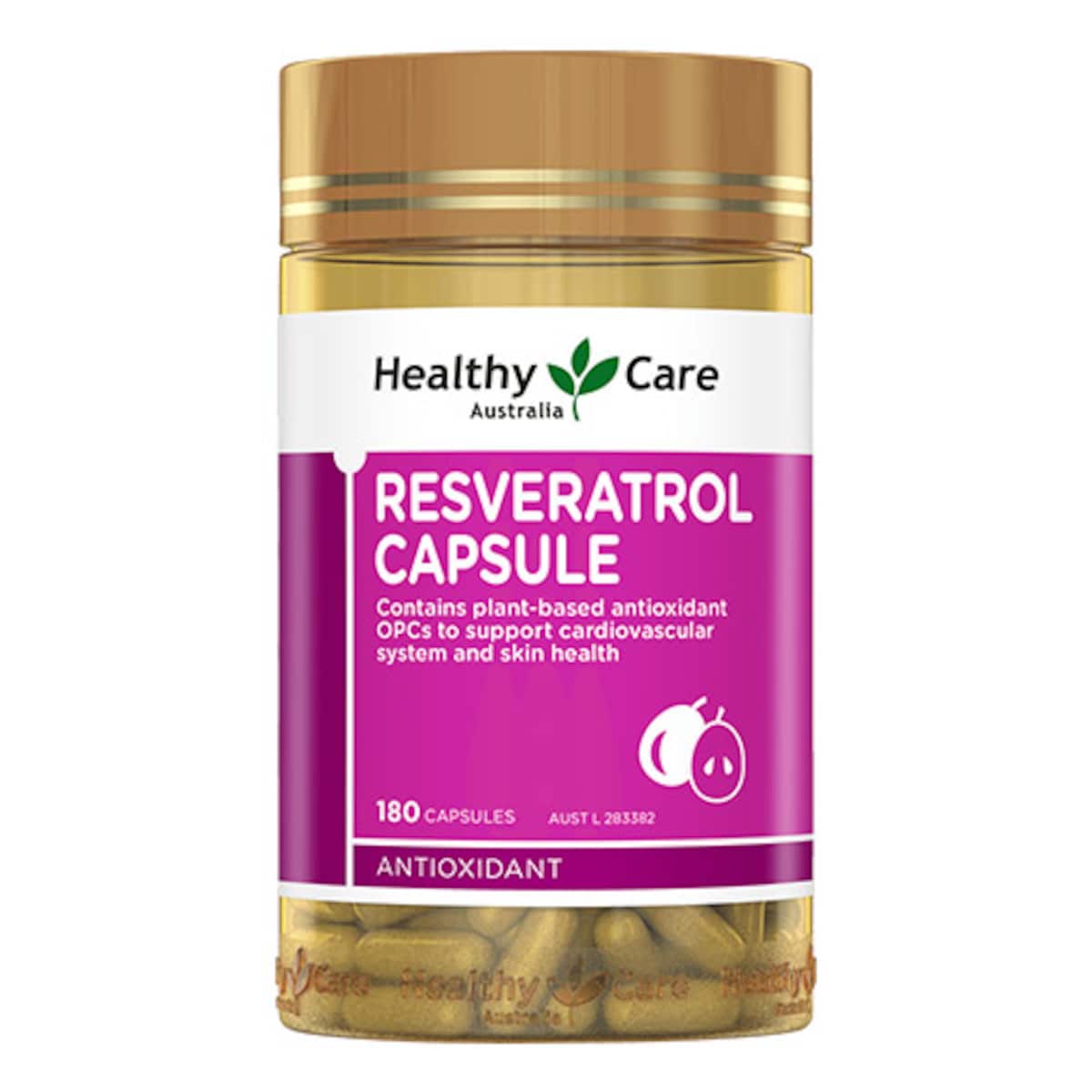 Healthy Care Resveratrol 180 Capsules