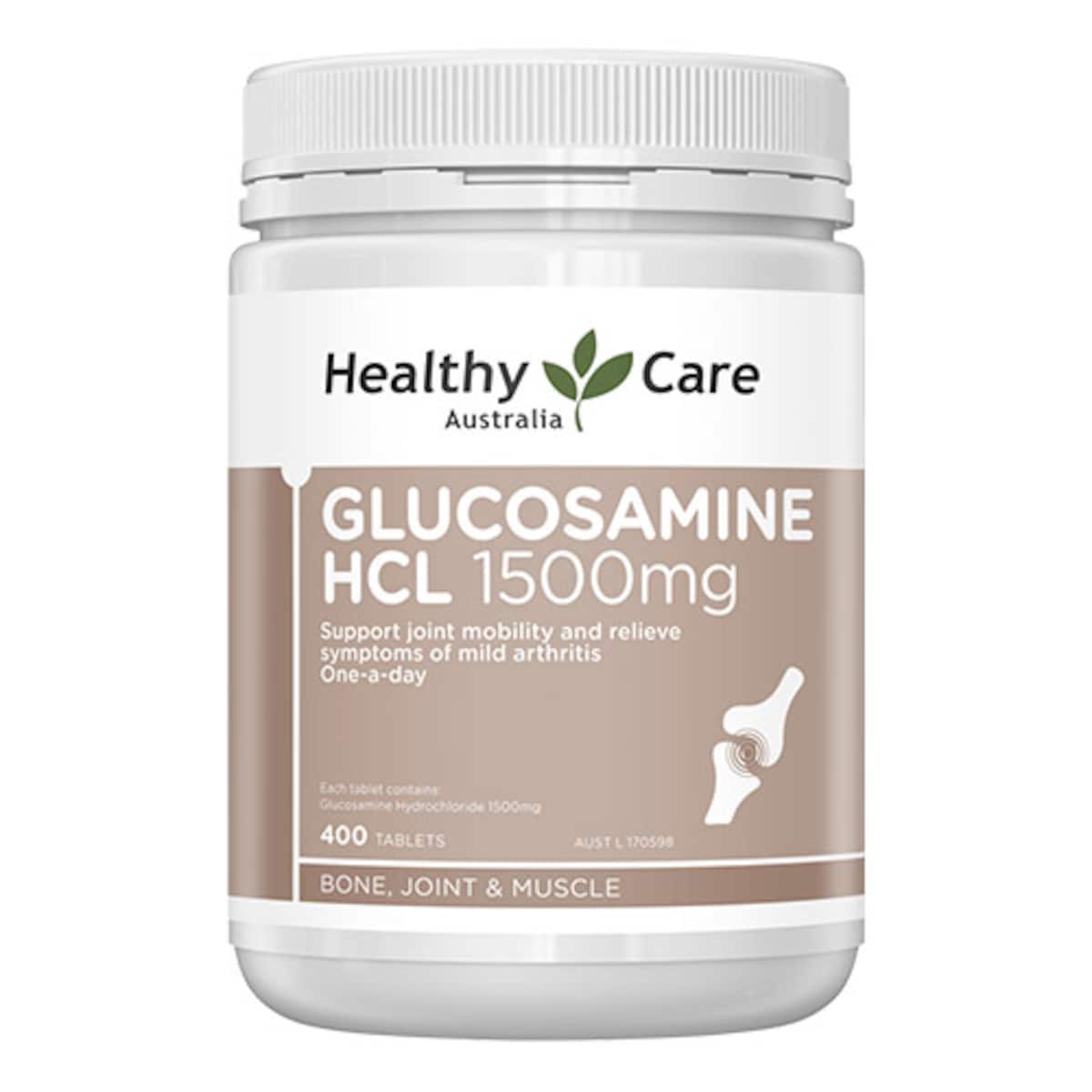 Healthy Care Glucosamine HCL 1500mg 400 Tablets