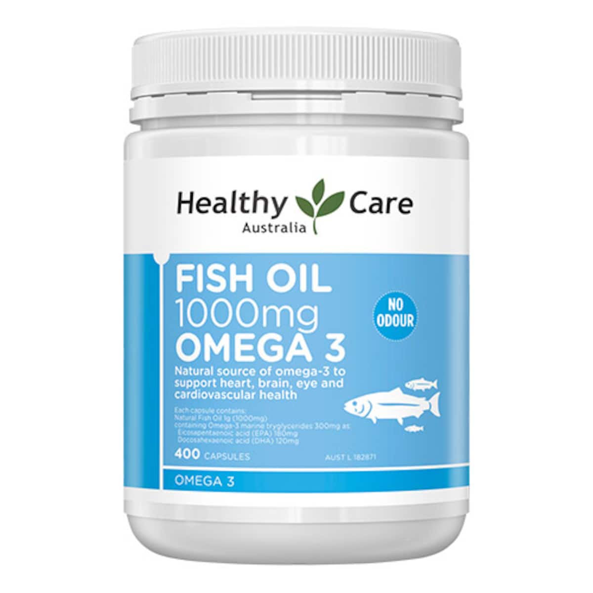 Healthy Care Fish Oil 1000mg Omega-3 400 Capsules