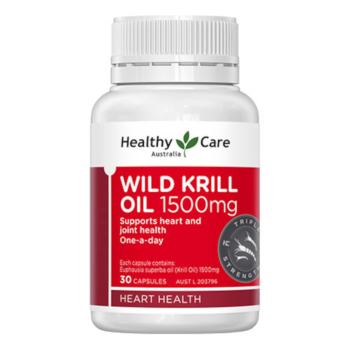 Healthy Care Wild Krill Oil 1500mg 30 Capsules