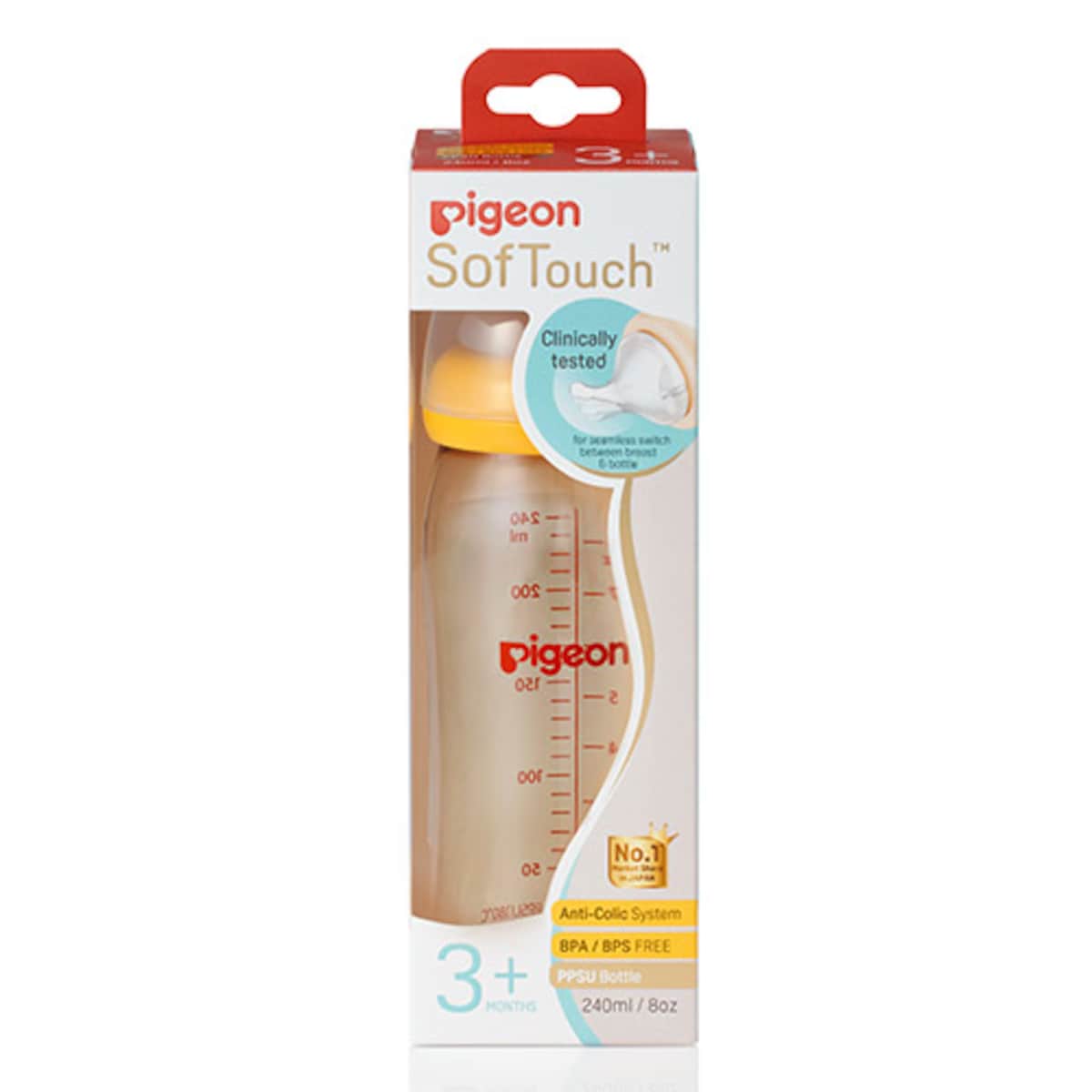 Pigeon SofTouch PPSU Baby Bottle 240ml
