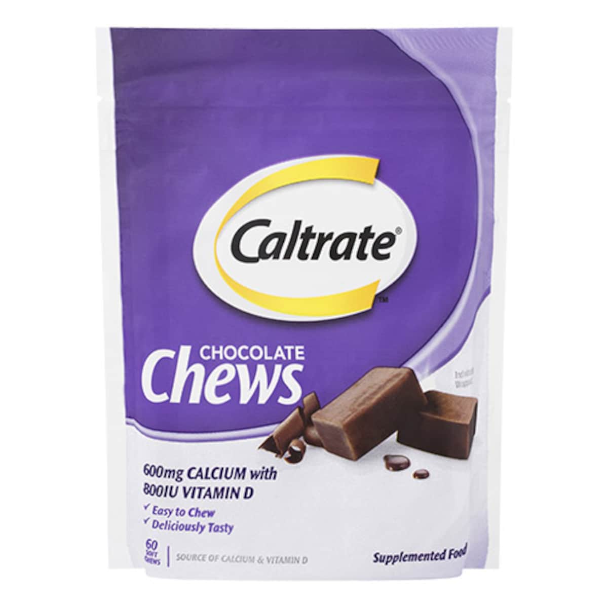Caltrate Soft Chews Chocolate 60 Chews