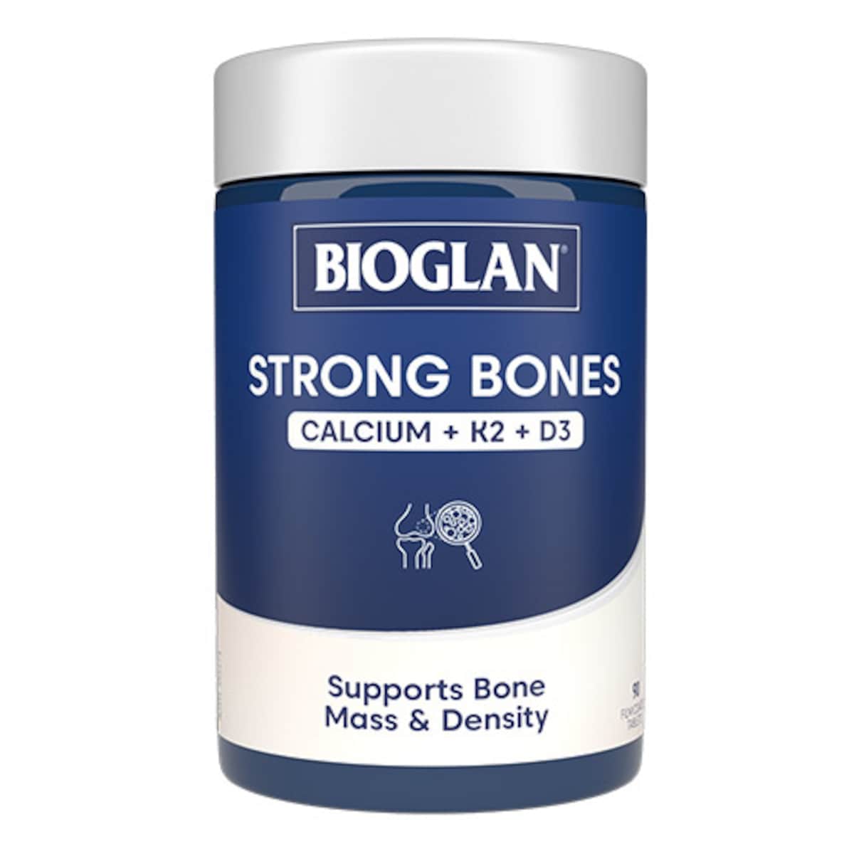 Bioglan Strong Bones Calcium + K2 + D3 90 Tablets
