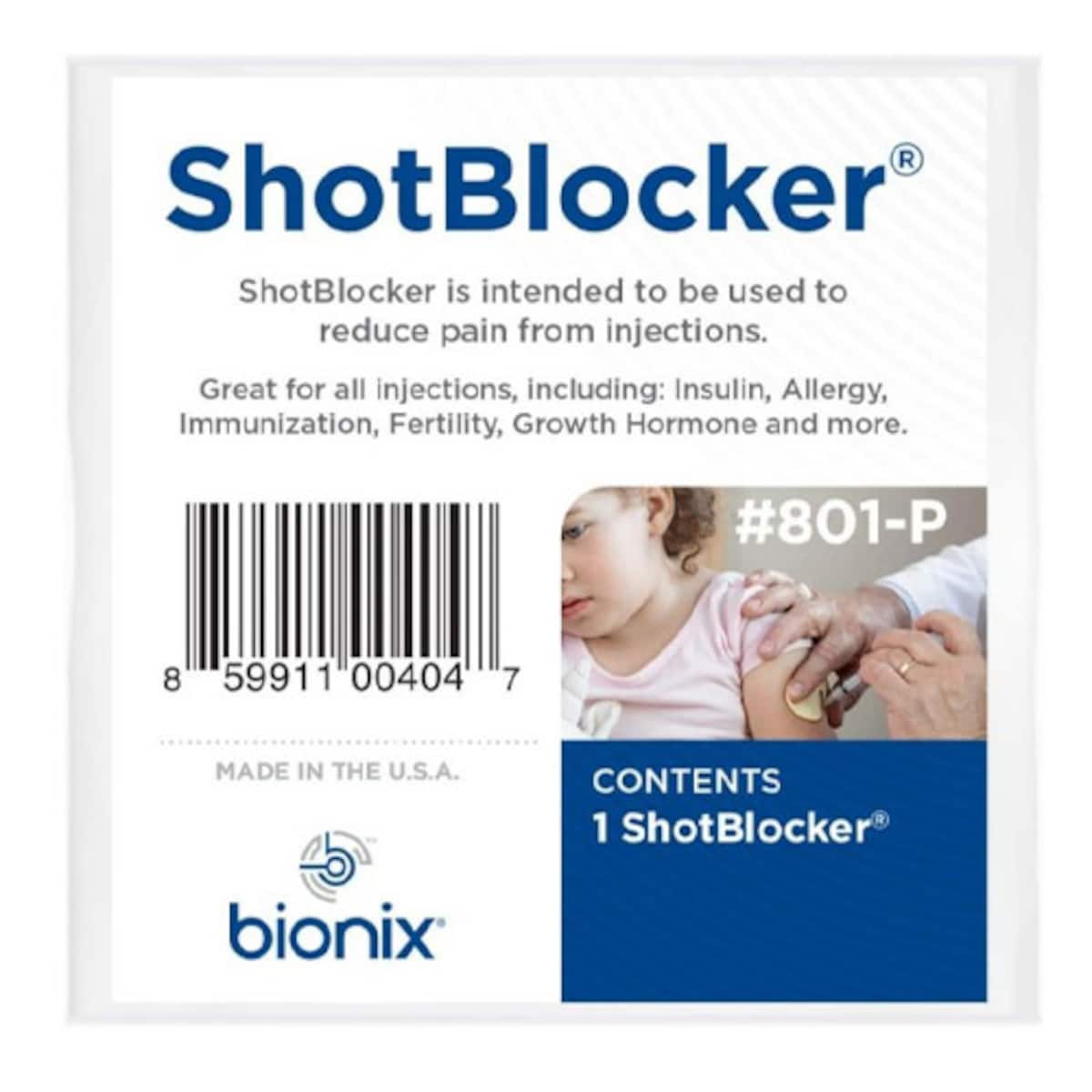 Bionix ShotBlocker Injection Pain Relief Solution 1 Pack