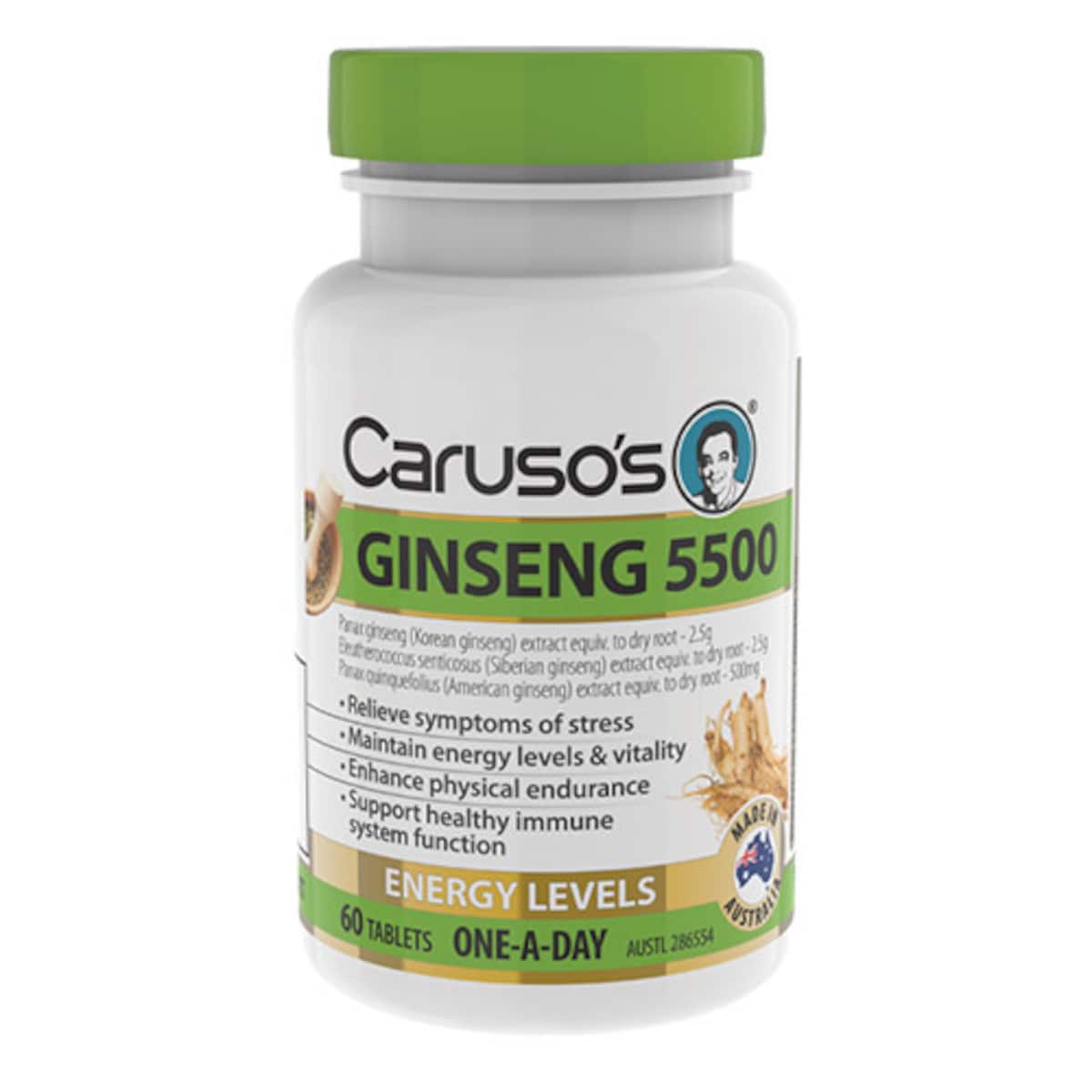 Carusos Ginseng 5500mg 60 Tablets