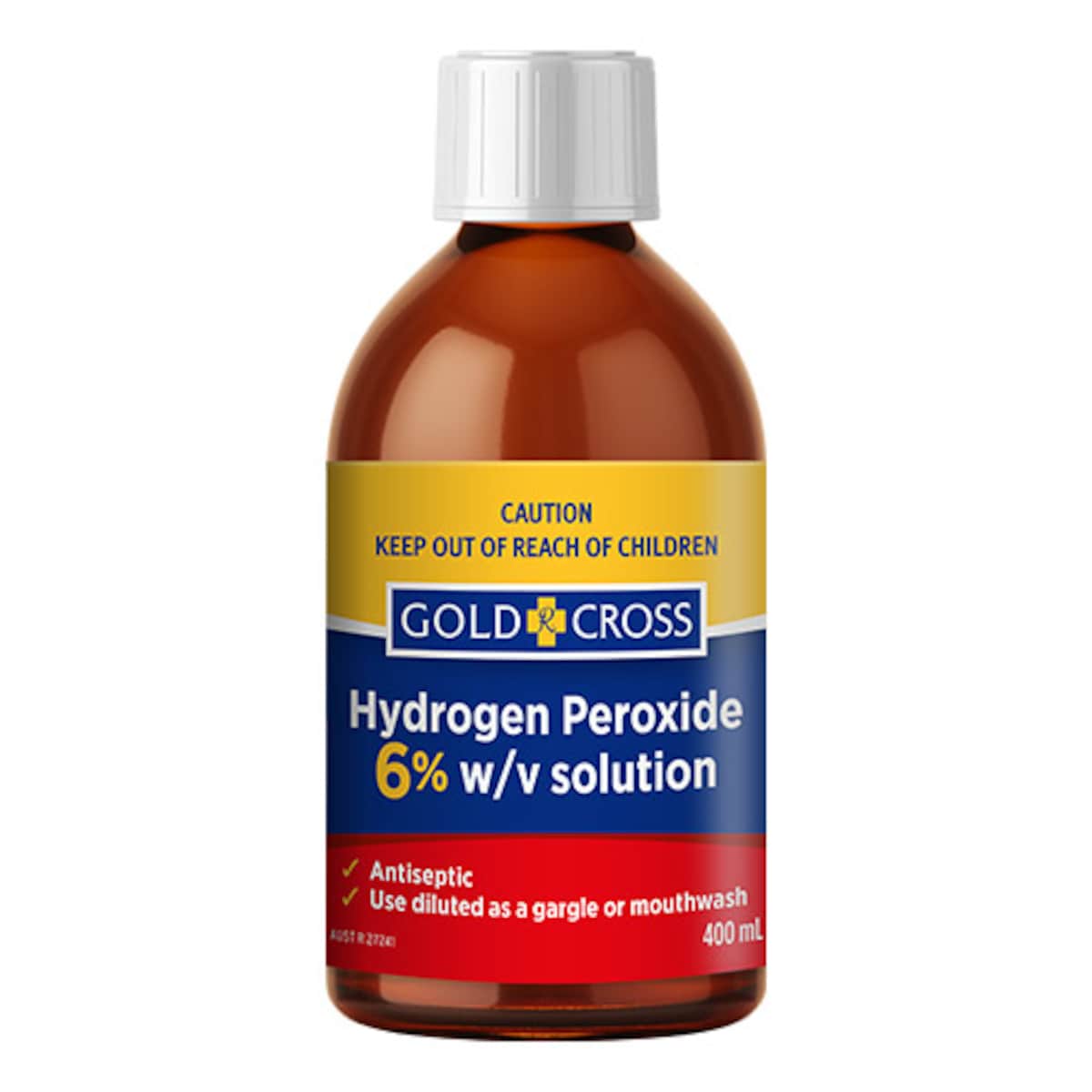 Gold Cross Hydrogen Peroxide 6% 400ml