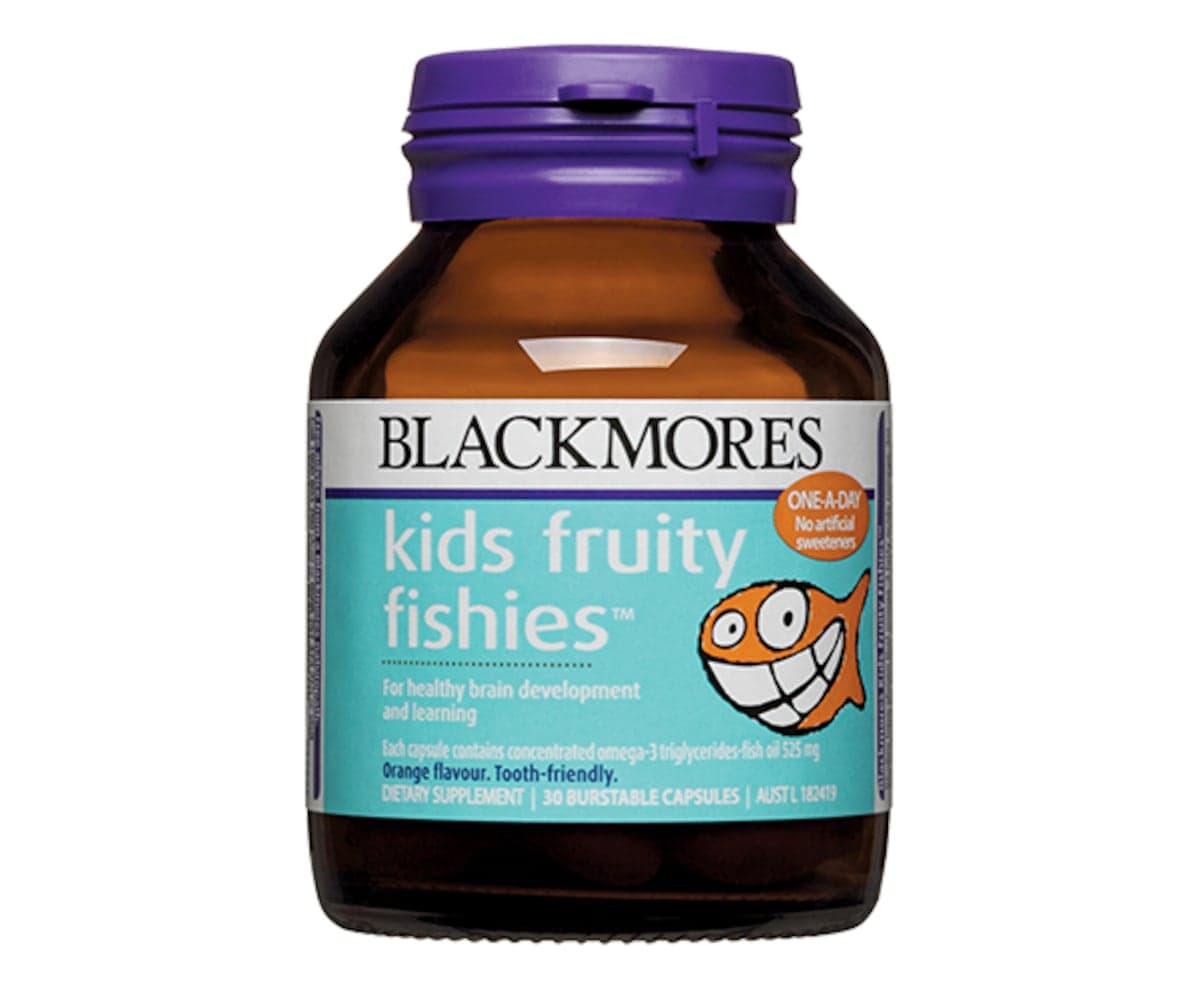 Blackmores Kids Fruity Fishies 30 Capsules