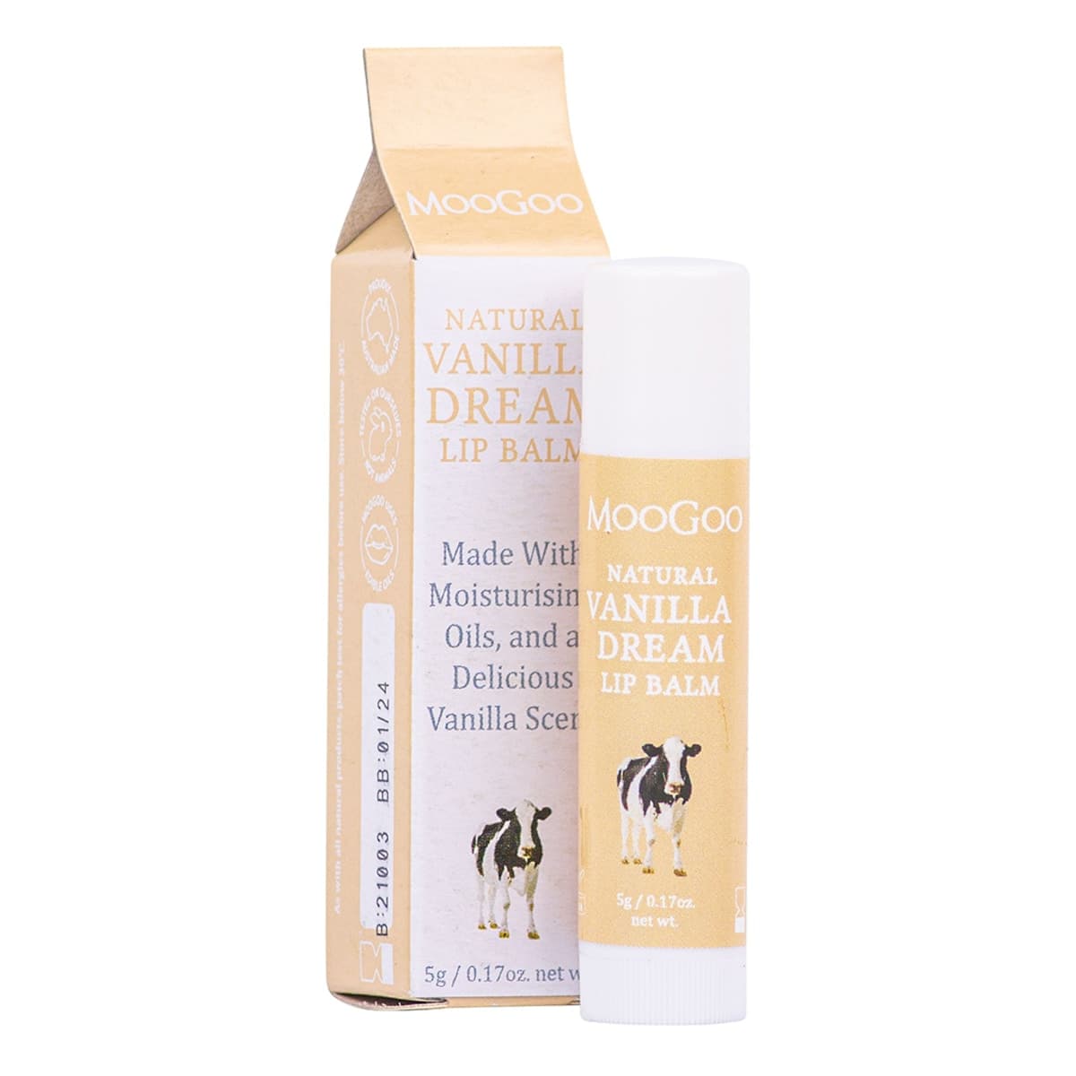 MooGoo Natural Vanilla Dream Lip Balm 5g