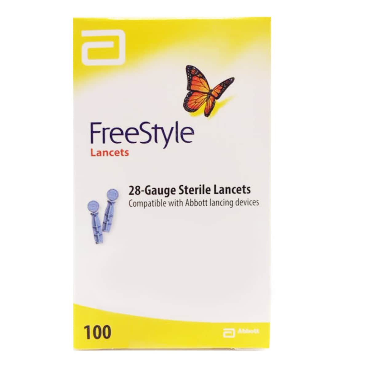 Abbott Freestyle Thin Sterile Lancets 28-Gauge 100 Pack