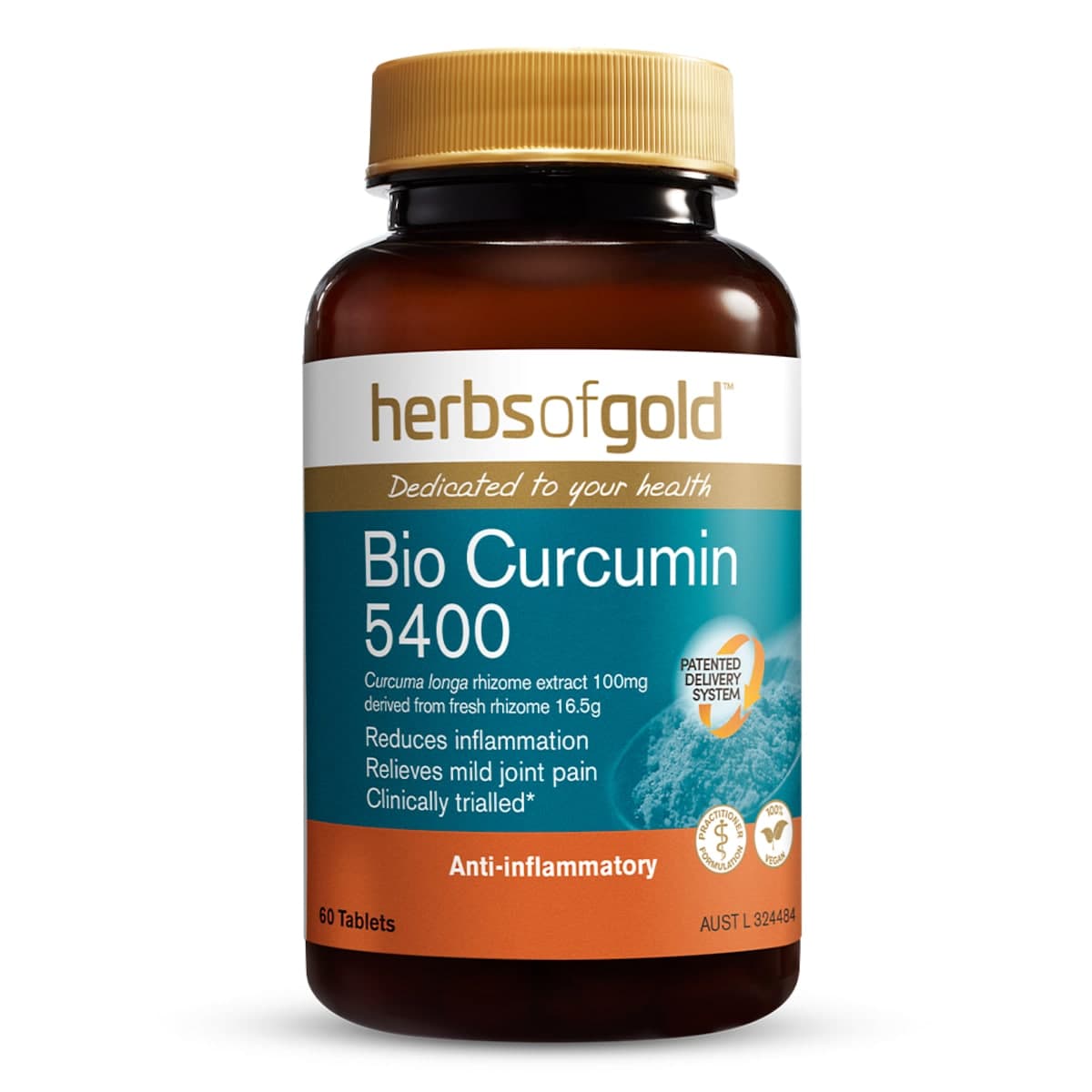 Herbs of Gold Bio Curcumin 5400 60 Tablets