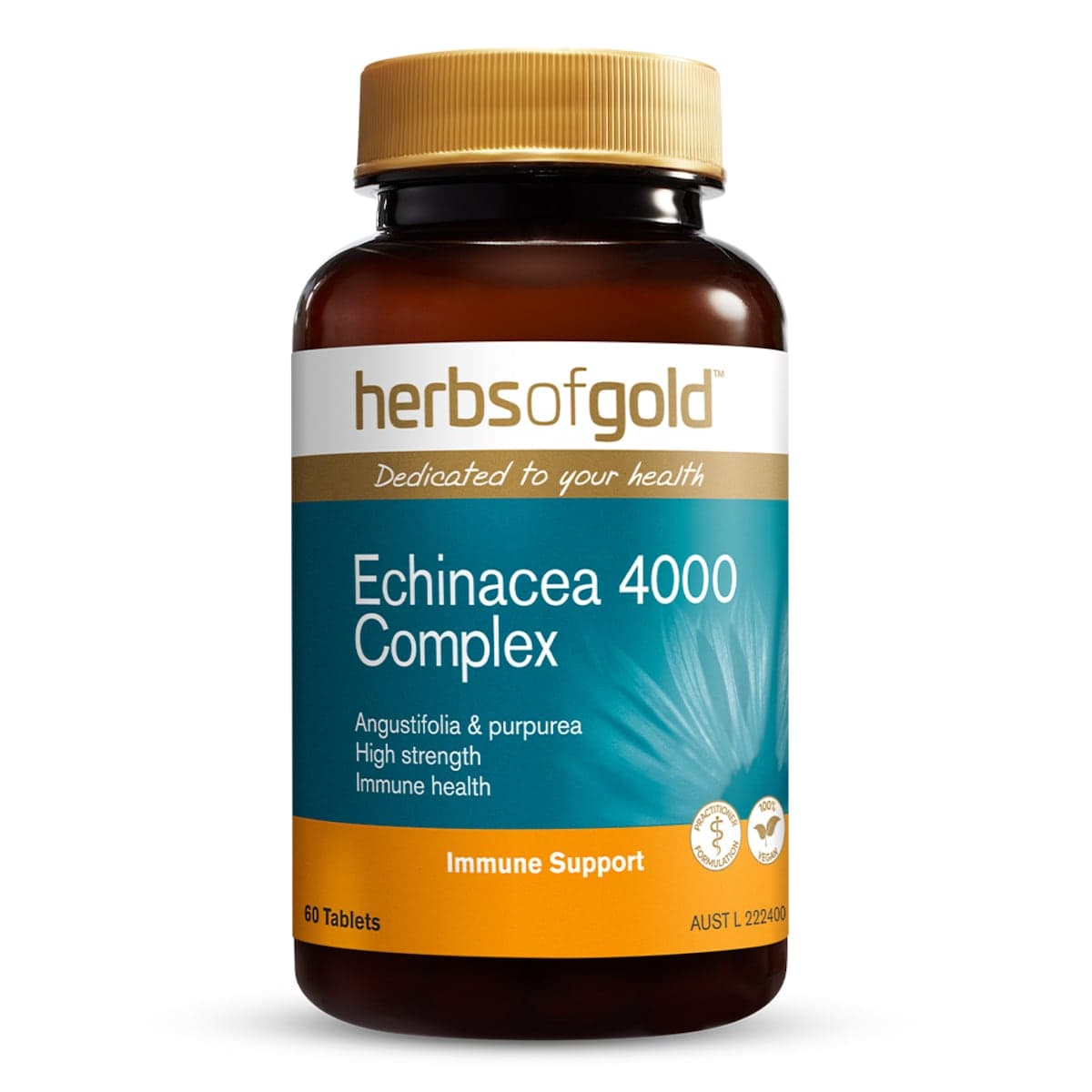 Herbs of Gold Echinacea 4000 Complex 60 Tablets