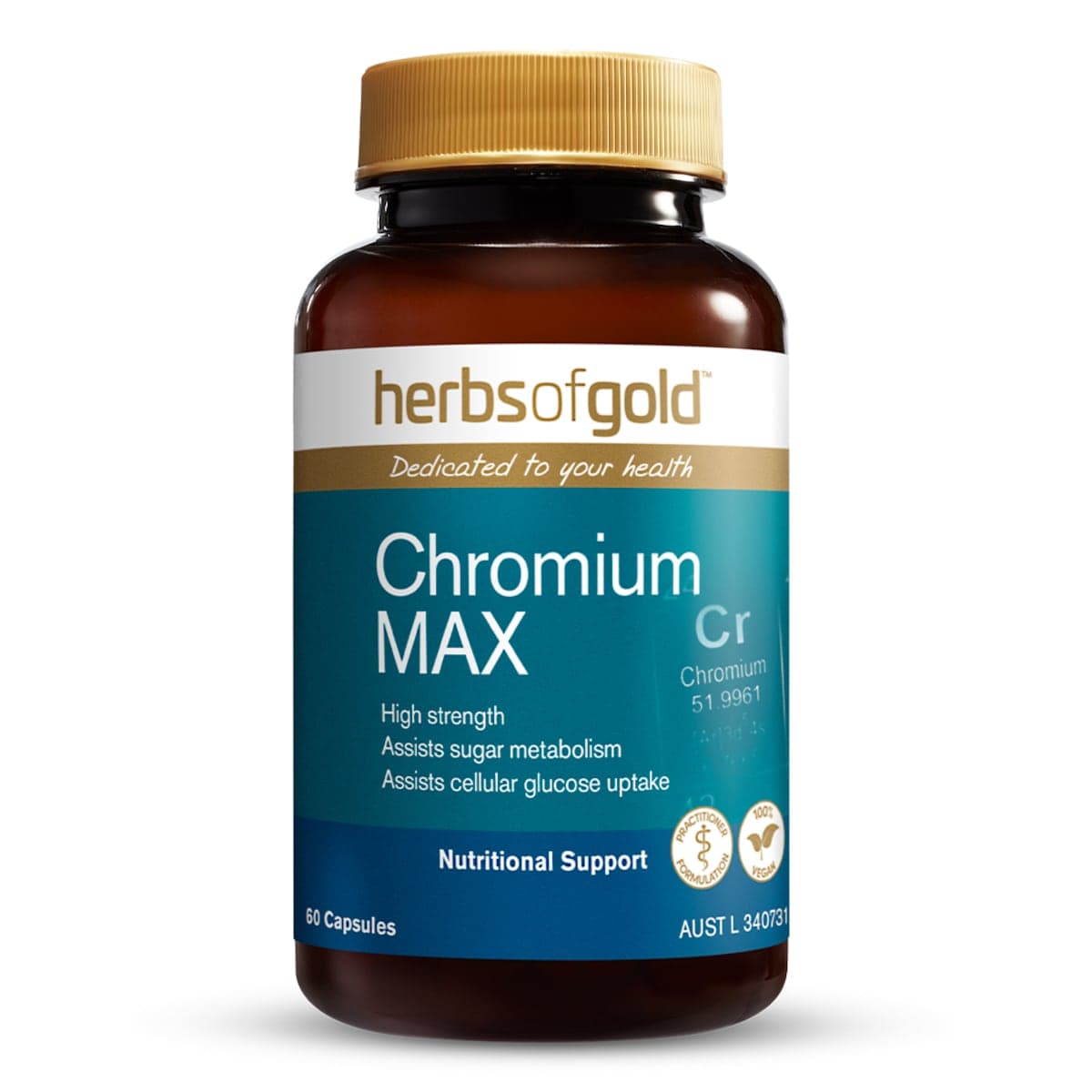 Herbs of Gold Chromium MAX 60 Capsules