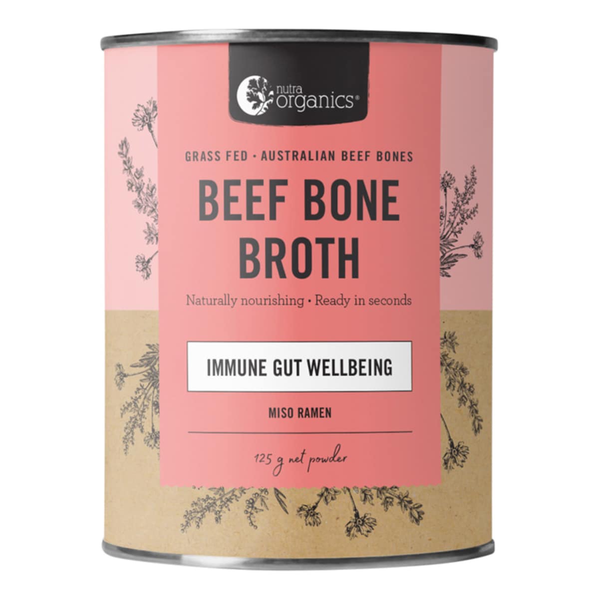 Nutra Naturals Beef Bone Broth Miso Ramen 125g