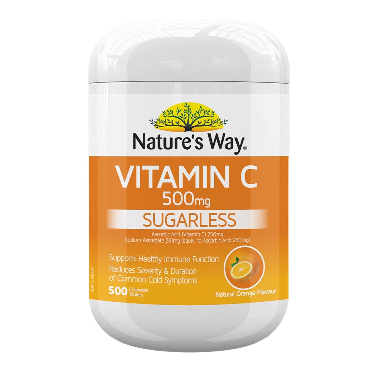 Nature's Way Vitamin C 500mg 500 Chewable Tablets