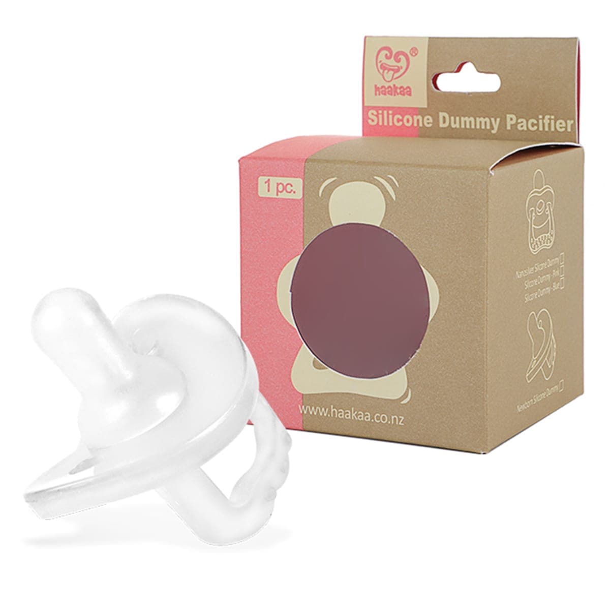Haakaa Newborn Baby Silicone Dummy 0-3 Months 1 Pack
