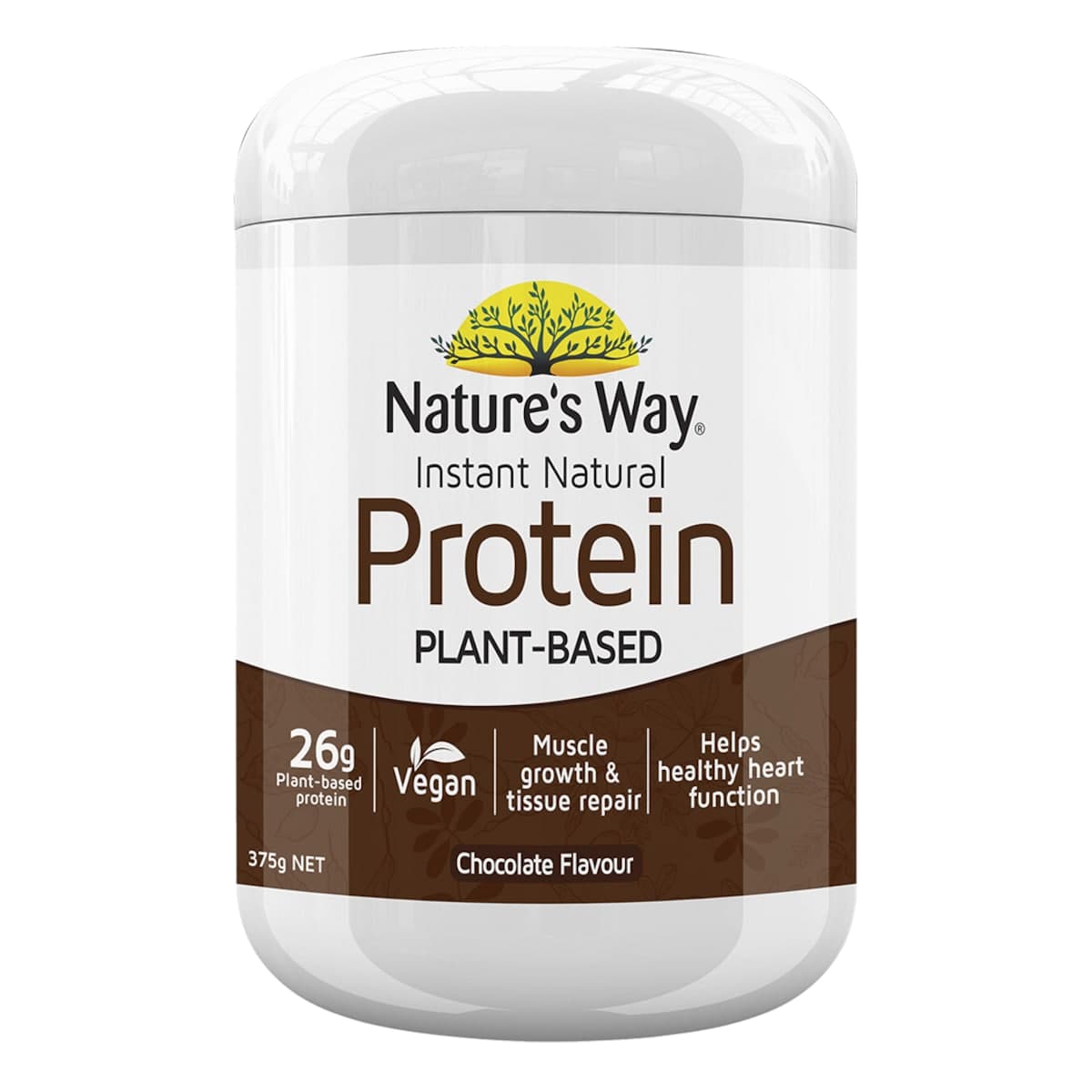 Nature's Way Instant Natural Plant Based Protein Chocolate 375g